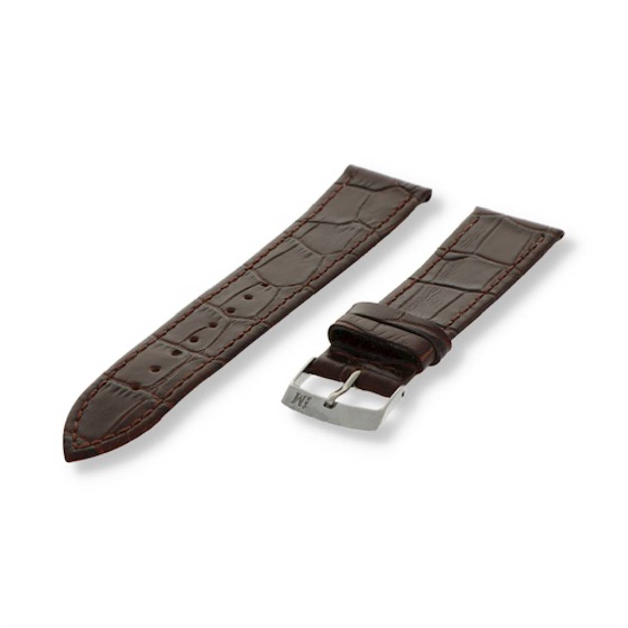 Het Morellato Horlogeband Kajman met alligatorprint is gemaakt van hoogwaardig kalfsleer en heeft een bruine kleur. Dit 18mm bandje is lichtgewicht met slechts 6 gram en past bij een standaard model horloge. Draag deze elegante en stijlvolle band voor zowel formele als casual gelegenheden om je horloge een luxe uitstraling te geven.