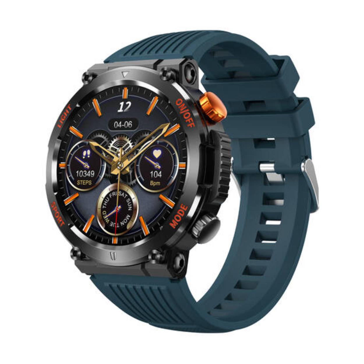 SMARTY2.0 SW077C Smartwatch Alloy Siliconen 48mm
Dit Smarty Smartwatch horloge met nr: SW077A is een stap in de toekomst. De zwarte kast is gemaakt van metaal met een gehard glas. Aan de kast zit een blauwe siliconen band met een gespsluiting. Het ronde horloge heeft een afmeting van 48mm en is spatwaterdicht. In de rand van de kast vallen de rode letters op, evenals de rode drukknop. Deze smartwatch is sportief, stijlvol, maar zeker gebruiksvriendelijk. Om door apps, berichten en tekst te bladeren hoeft je alleen maar op het glas te tikken of de knop te gebruiken. 

Merk:
SMARTY2.0
Smartwatches verbinden je met de wereld. 
SMARTY2.0 biedt een brede keuze aan vormen en functionaliteiten. Een ronde of rechthoekige smartwatch? Eentje voor de smalle pols? Een ladies watch of een kids watch?  SMARTY2.0 heeft het allemaal.
De keuze qua functionaliteiten is onuitputtelijk: bluetooth bellen, stappenteller, hartslag- en bloeddrukmeter,  meerdere verschillende sporttrackers, menstruatie en ovulatie herinneringen, ingebouwde GPS, vind mijn smartphone en heel veel meer. Maak je eigen keuze.
Iedere SMARTY werkt zowel met iOS als met Android en is moeiteloos via een QR-code te koppelen met iedere mobiele telefoon. Misschien wel dé makkelijkste smartwatch voor iedereen.
SMARTY2.0 staat voor hoge kwaliteit in een betaalbaar prijssegment: € 79 - € 199.

Highlights:
- Geschikt voor Android en iOS  
- De Smartwatch heeft Bluetooth call 
- Hoge batterij efficientie
- 24 uur hartritme meting
- Bevat smart music 
- Door de verschillende meters en tellers is het mogelijk om onder andere de hartslag, stappen, snelheid, slaap, luchtdruk, stress, hoogte- en diepte te meten
- D.m.v. de ingebouwde GPS, is het mogelijk om offline te navigeren en achteraf je route terug te kijken (zonder dat de telefoon in de buurt is)
- Stof,- Waterdichtheid: IP68