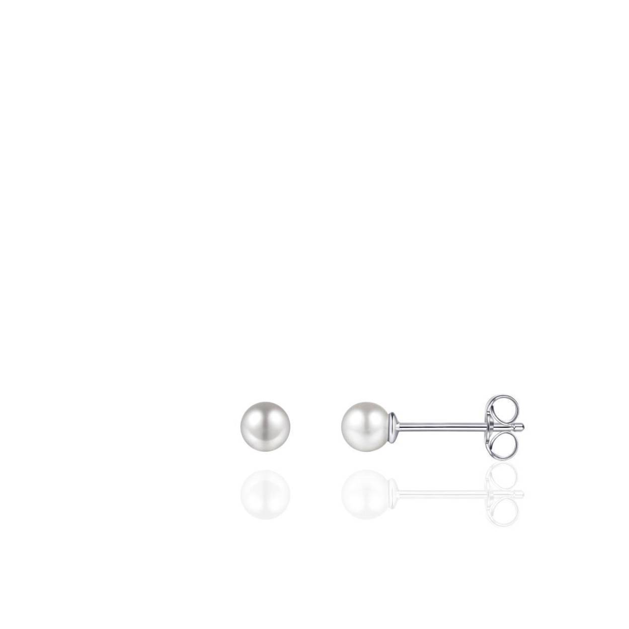 Zilver oorknop