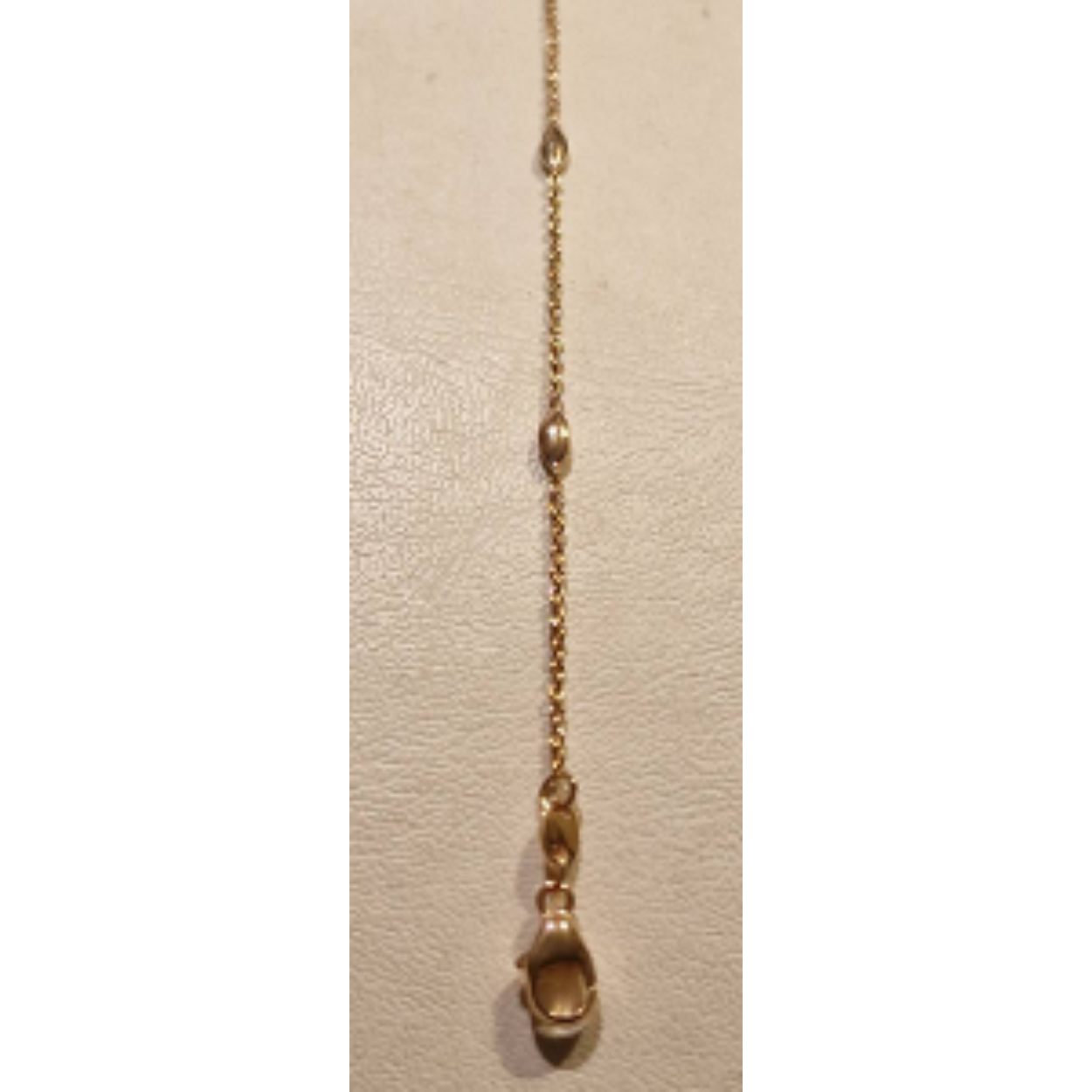 14k roségoud ankerschakel armband met 5 ellipce vormige platen