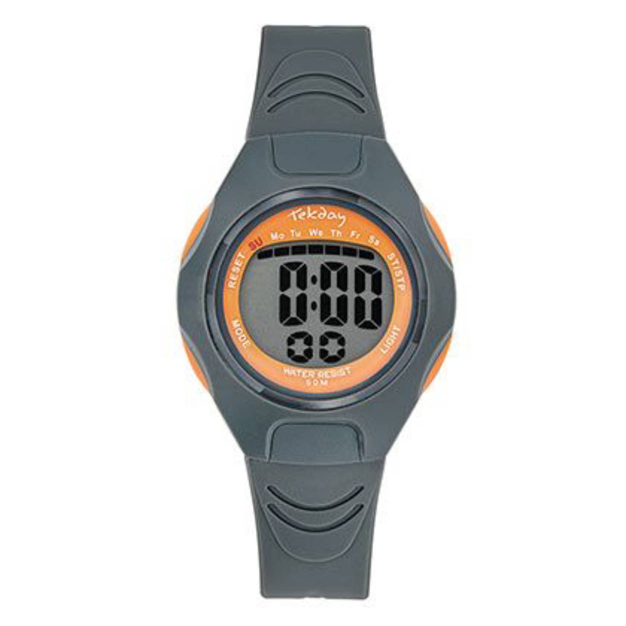 Digitaal Tekday horloge. Siliconen band en tot 5 ATM waterdicht