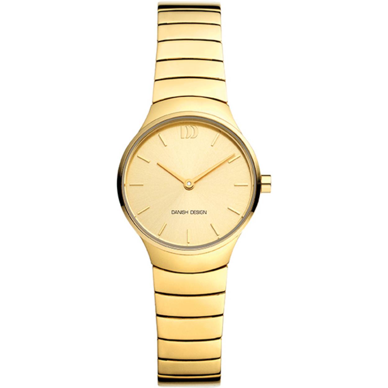 Dit is een horloge van het merk Danish Design uitgevoerd in edelstaal 
geelgoud verguld.

Kastmaat: 26  mm

Bandbreedte: 12

Waterdichtheid: 3 ATM / 30 Meter 