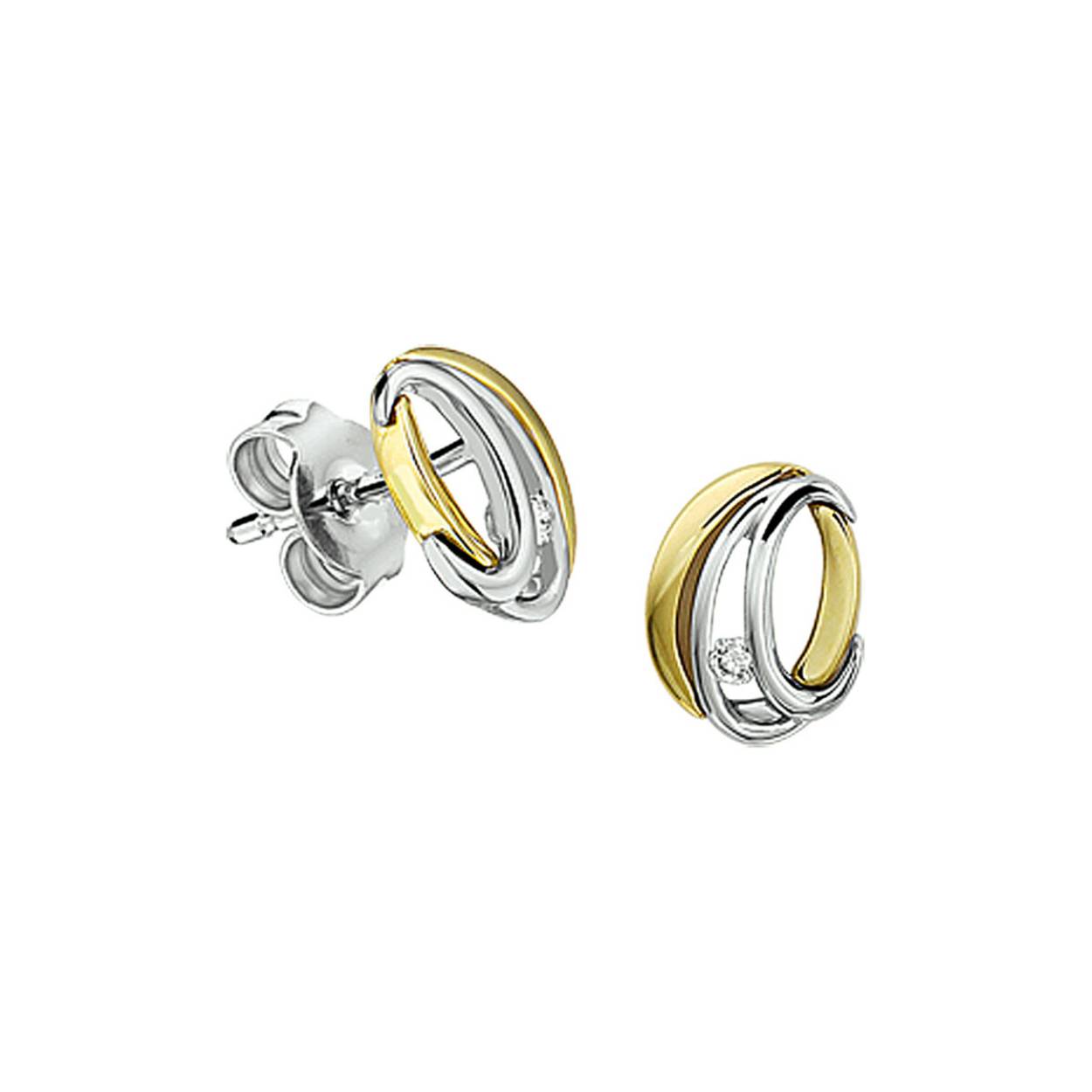 oorknoppen diamant 0.03ct (2x0.015ct) h si