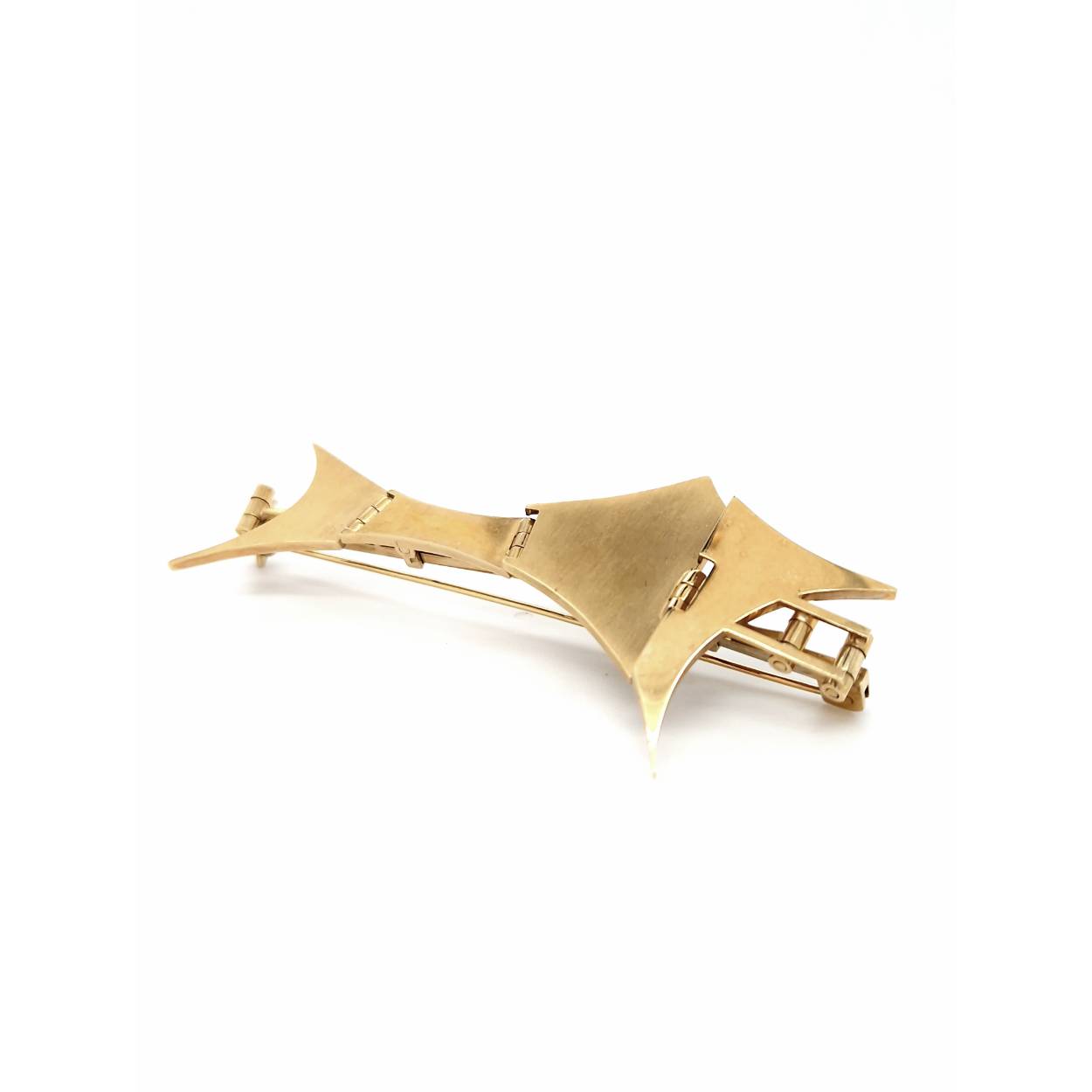gouden broche 'bewegende delen'