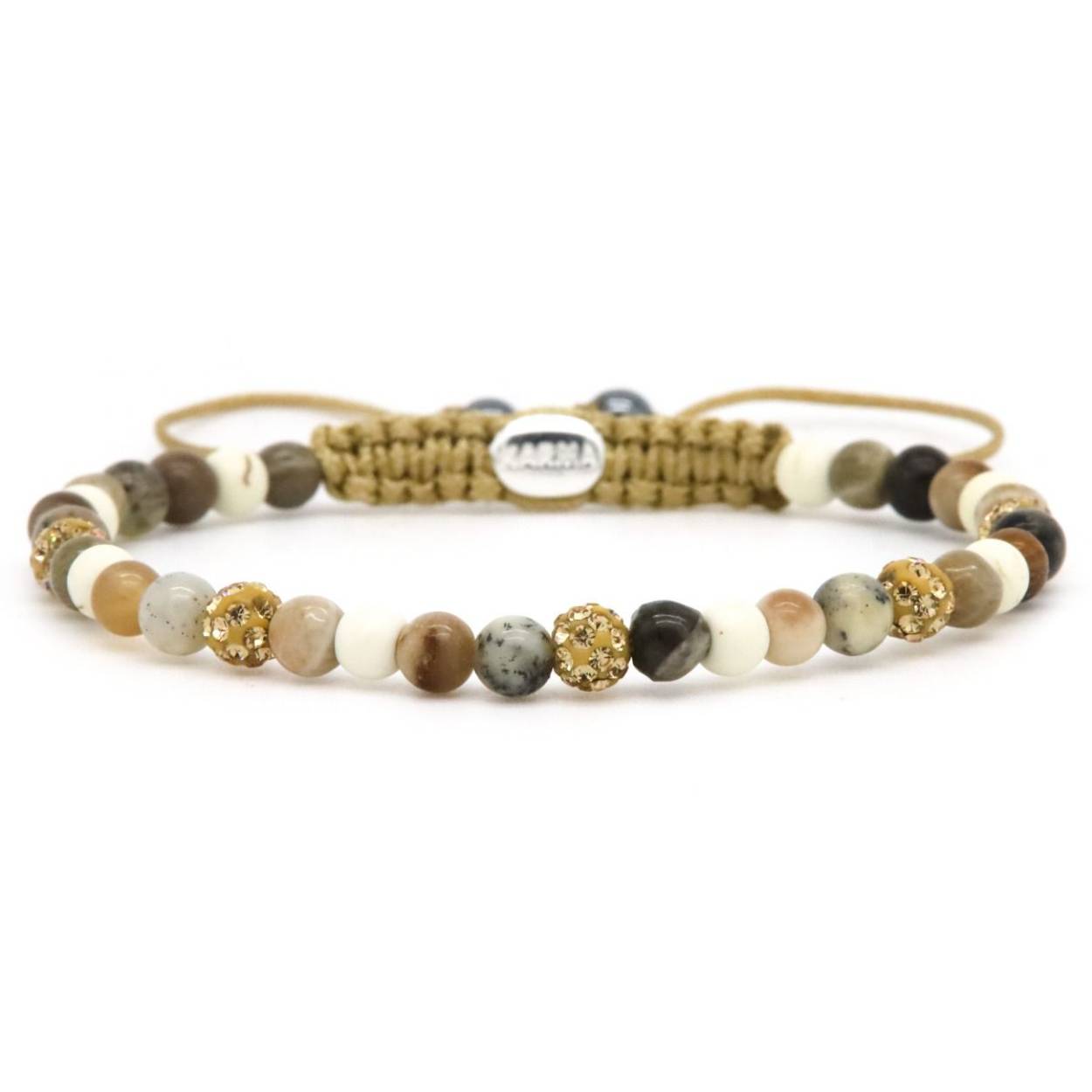 Karma armband Spiral Fortune xxs (gold crystal)