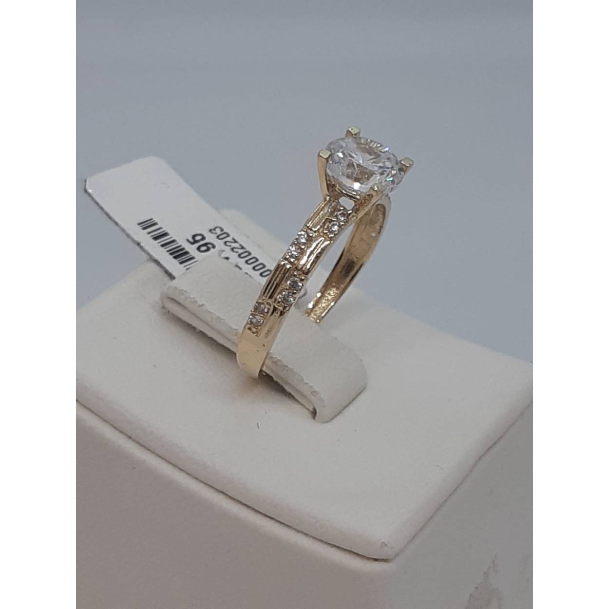 gouden ring 14k met stenen 