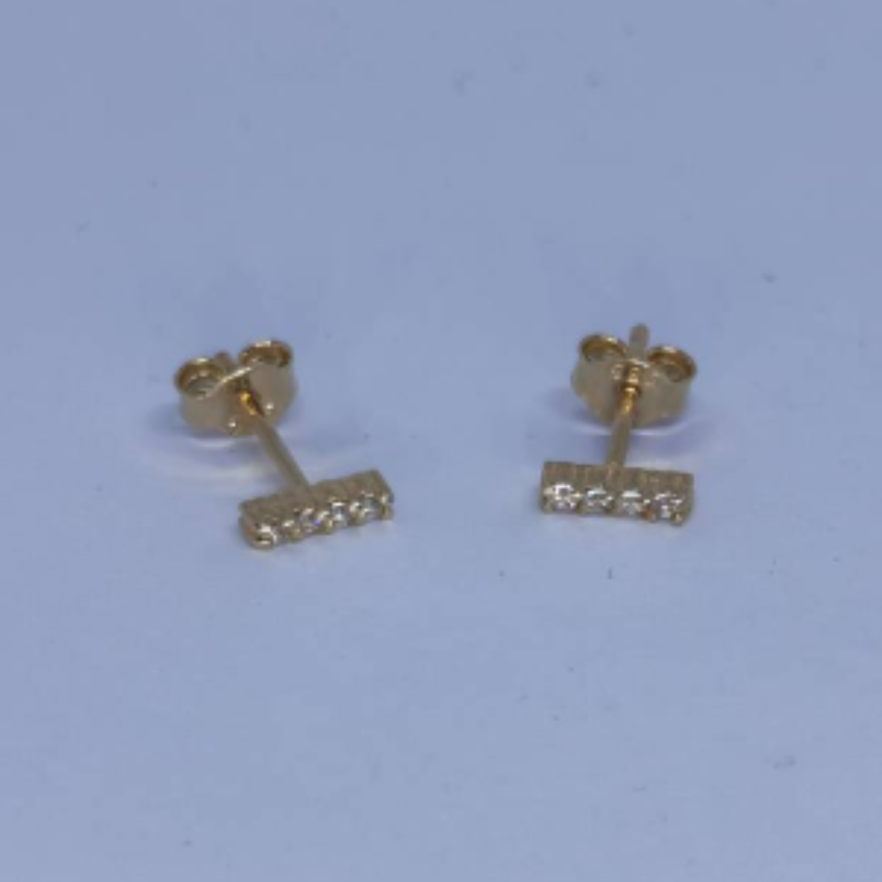 14 Karaat geel gouden oorstekers briljant 