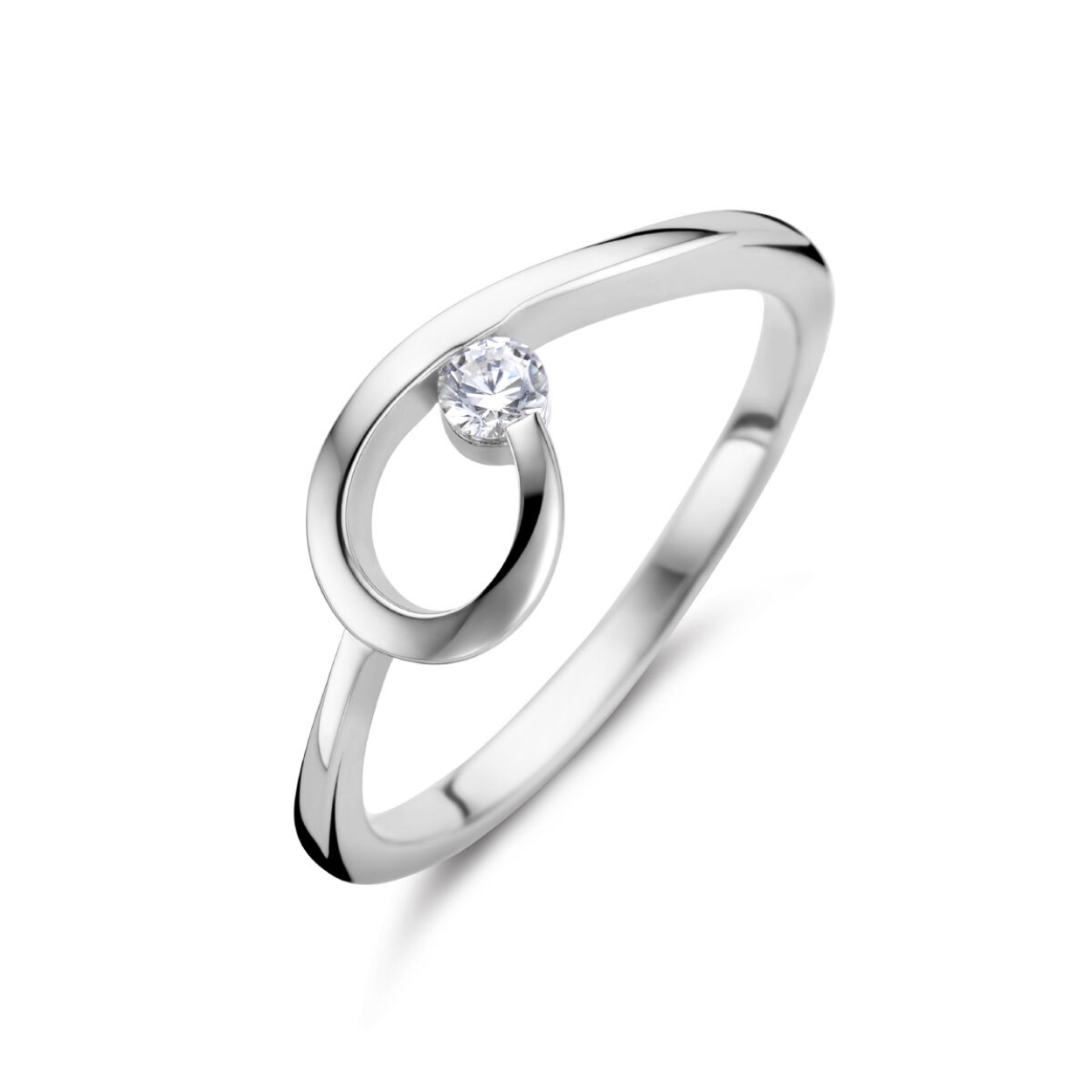 Zilver ring zirkonia
Gerhodineerd 925 zilveren ring uitgevoerd met een schitterende zirkonia. De ring heeft een breedte van 7mm.