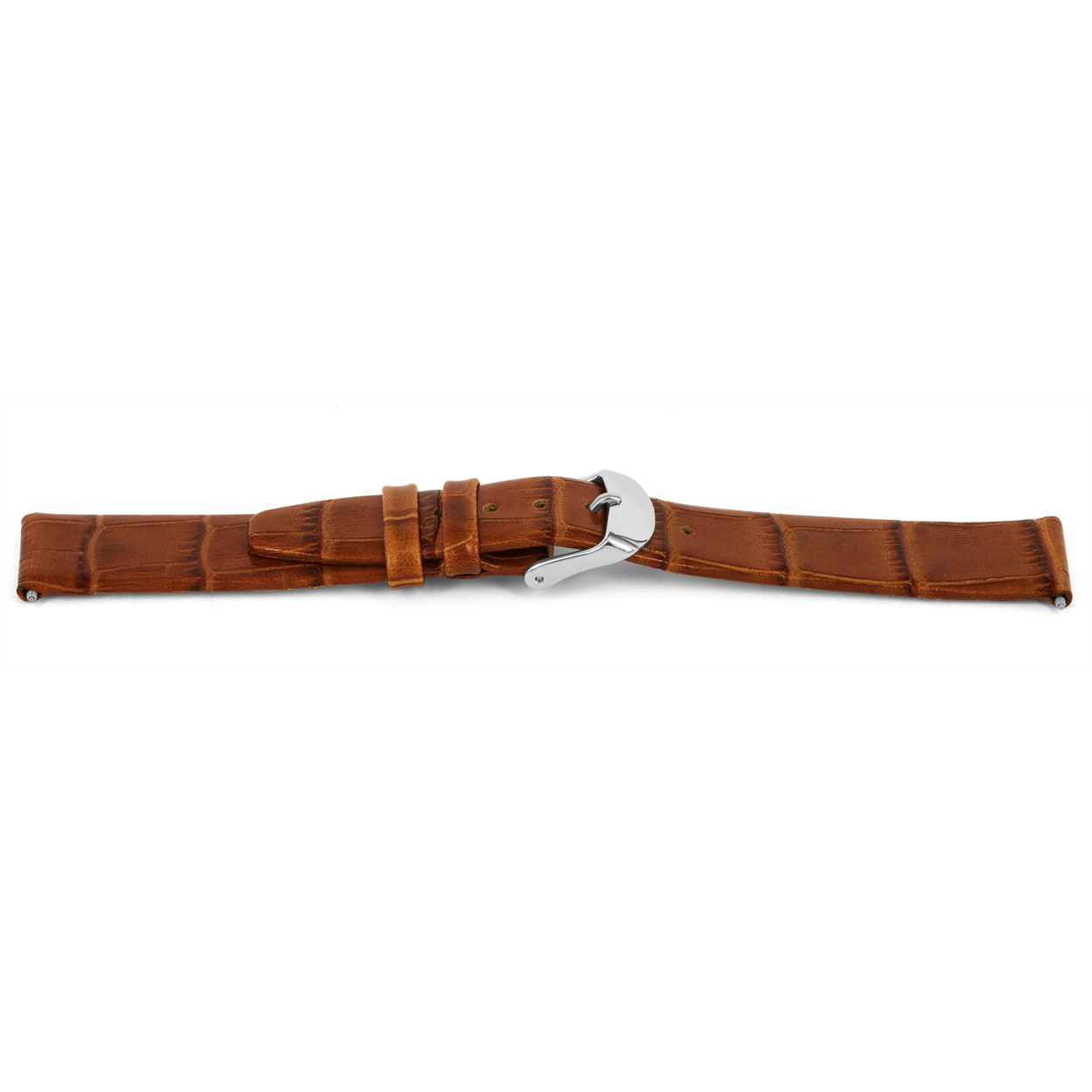 Lederen horlogeband met croco print en ongestikt
Kleur band: Bruin
Band dikte: 2.5mm
Band lengte: 70/110mm
Band breedte: 14x12mm
Gesp: Edelstaal
Bekleding binnenband: Nubuck
Gestikt: Nee
Waterproef: nee
Pushpin: Inclusief
Hypo allergisch: Ja
NFC: Nee
EAN: 4782863414144