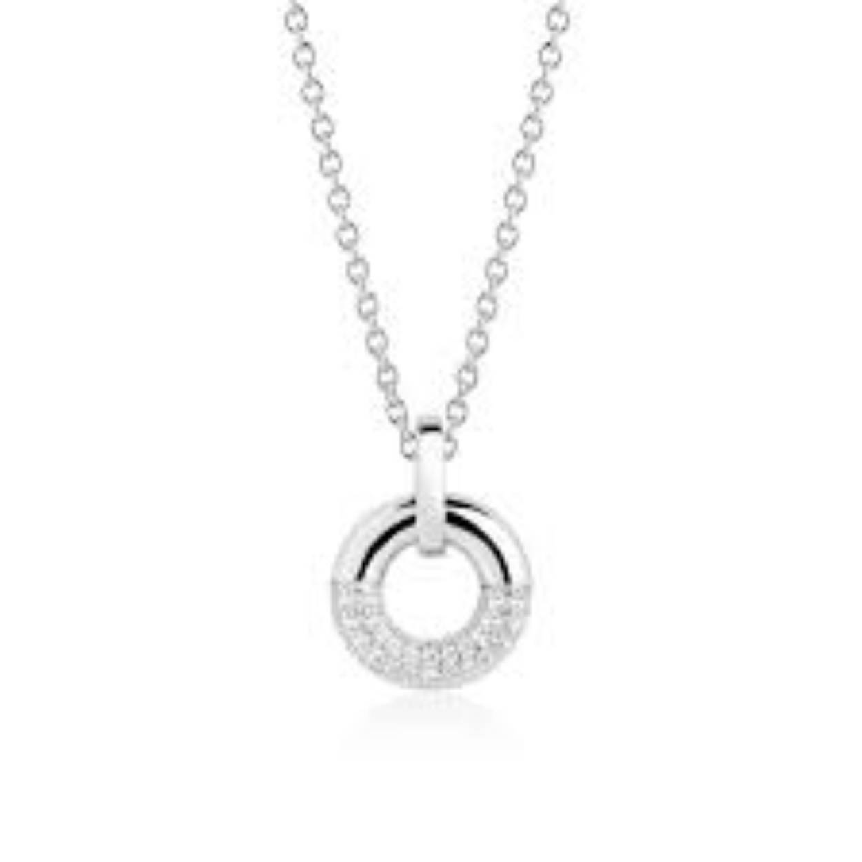 Deze hanger is van het merk Sif Jakobs. De kleur van het sieraad is geelgoud. Dit sieraad bevat de edelsteen: zirconia. De kleur van deze edelsteen is: wit.