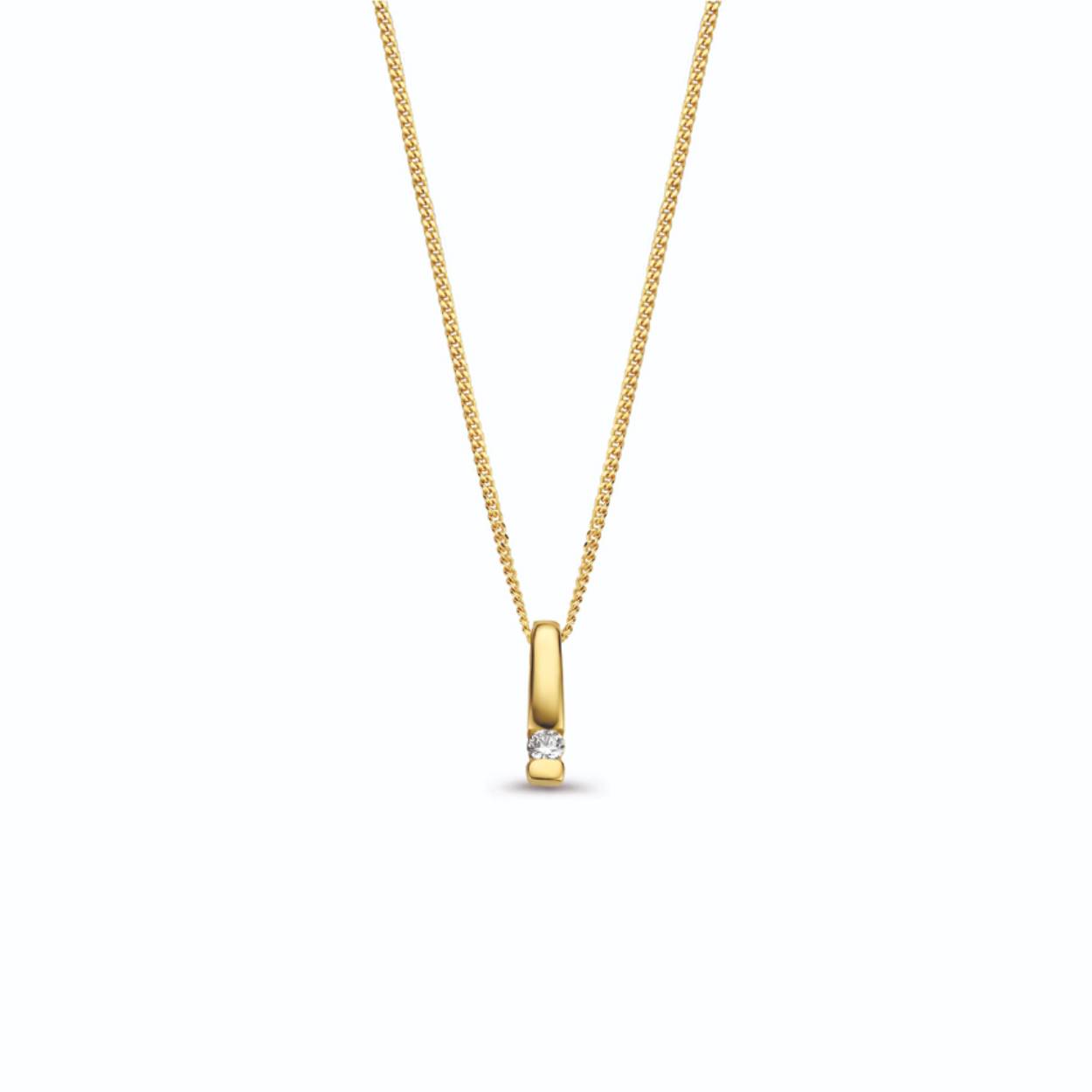 gouden hanger, staafje+0.07crt