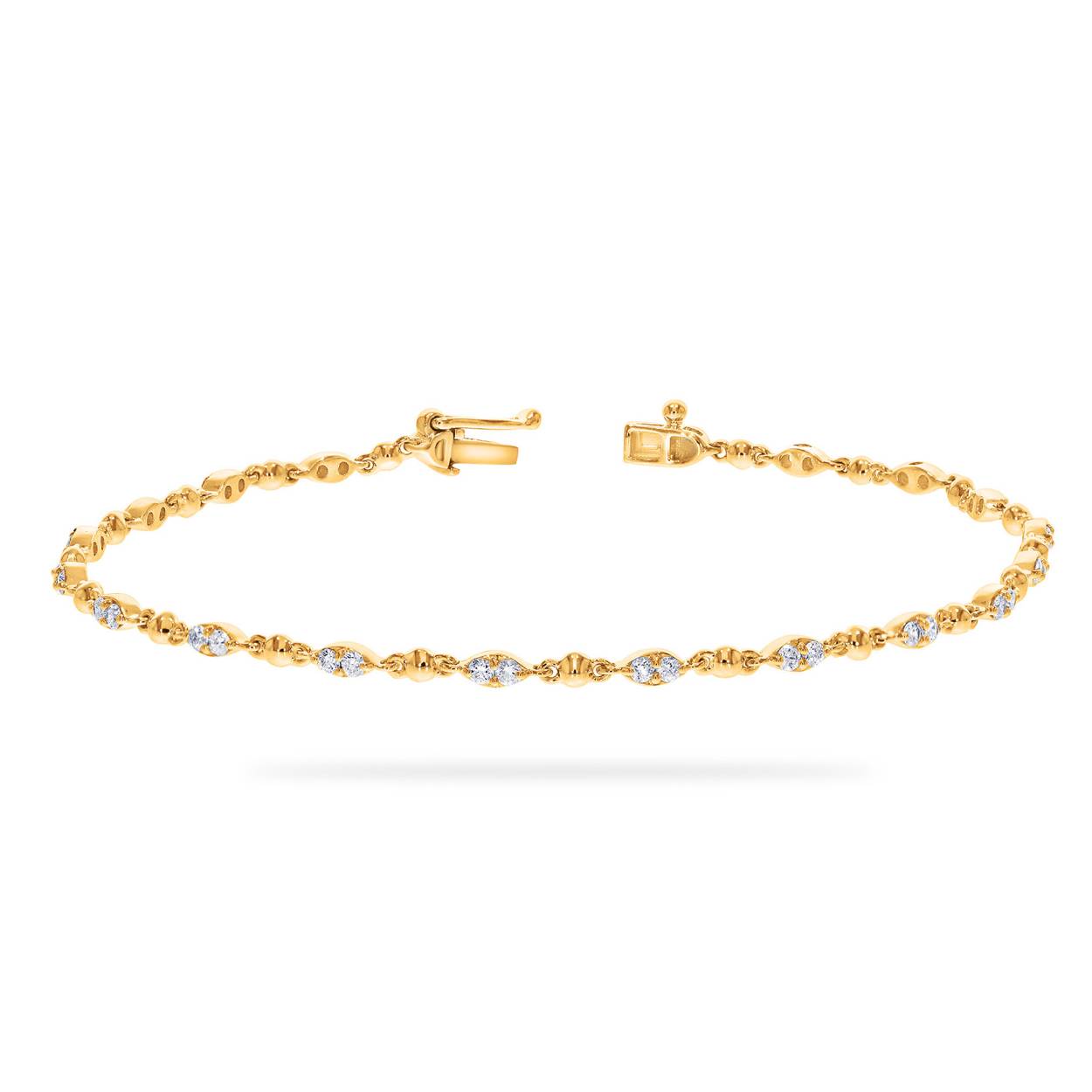 Naiomy armband goud 18k gezet met briljant