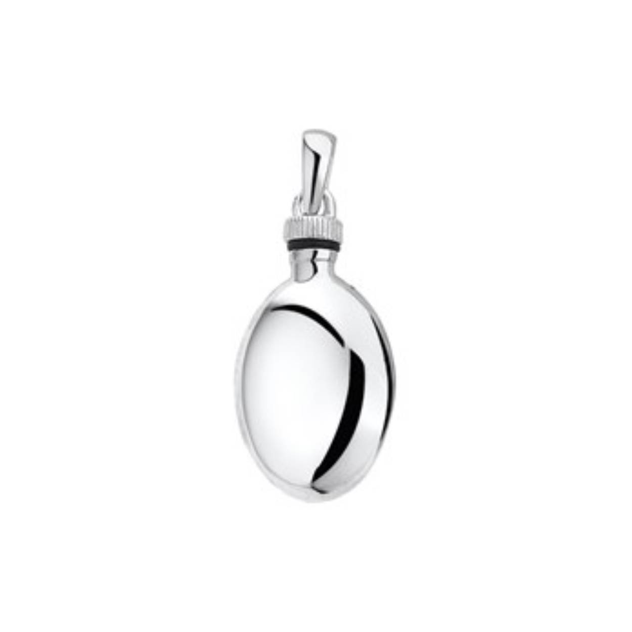 Dit is een voorbeeld van een mooie  As ring. deze ring wordt voor u besteld en hier op de locatie gevuld.

Zilveren ashanger - Gerhodineerd - Ovaal