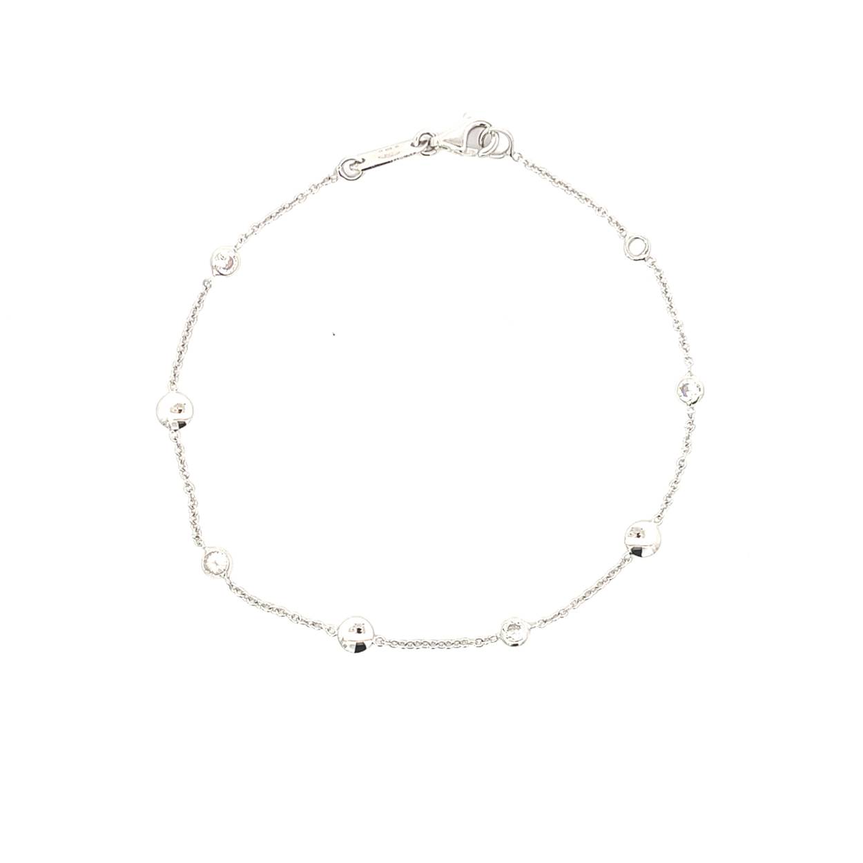 Femme Adoree Armband wit goud 18k zirconia