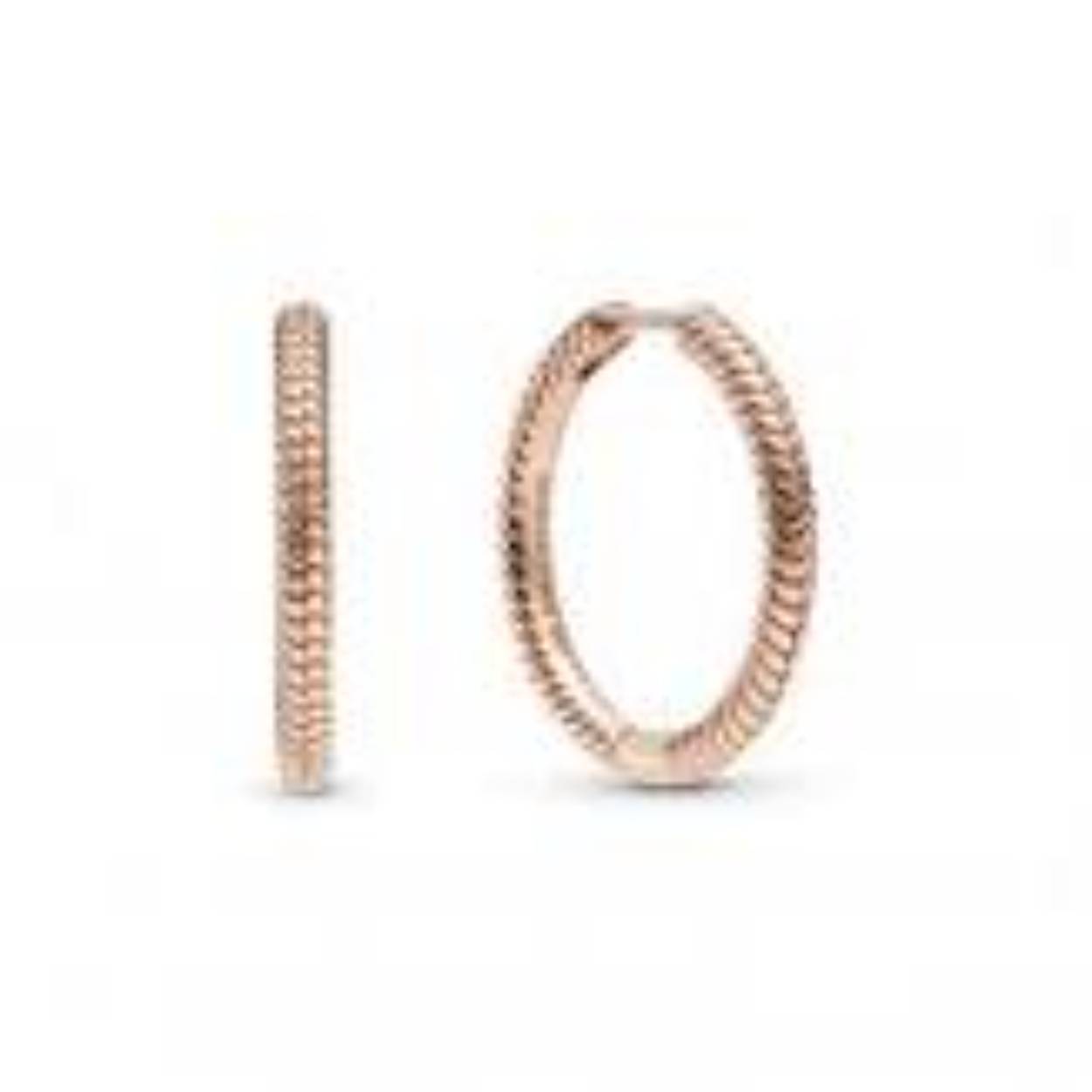 Pandora Rose Snake Chain oorringen 