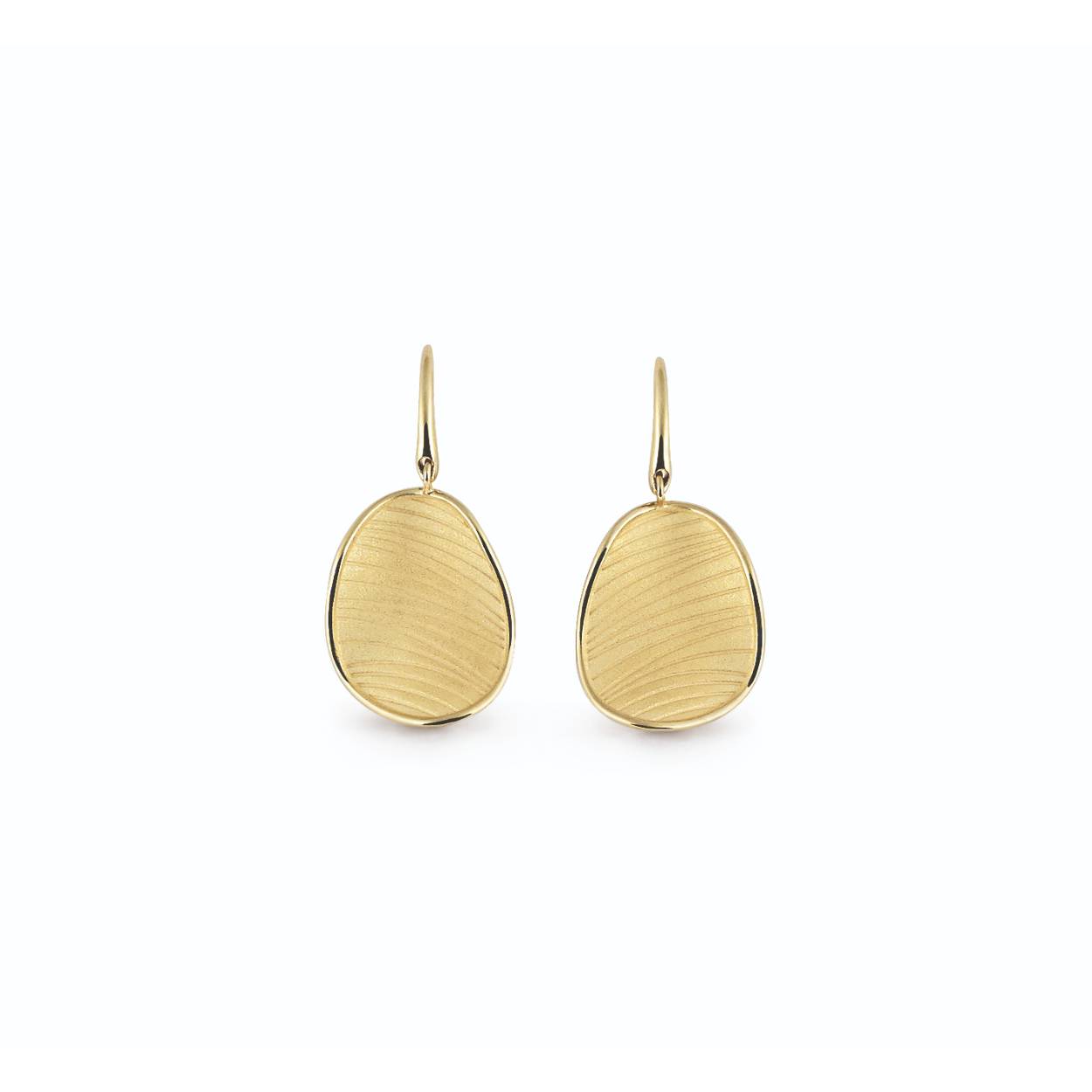Velvet Series oorhangers, 18Kt Yellow Sunrise Gold