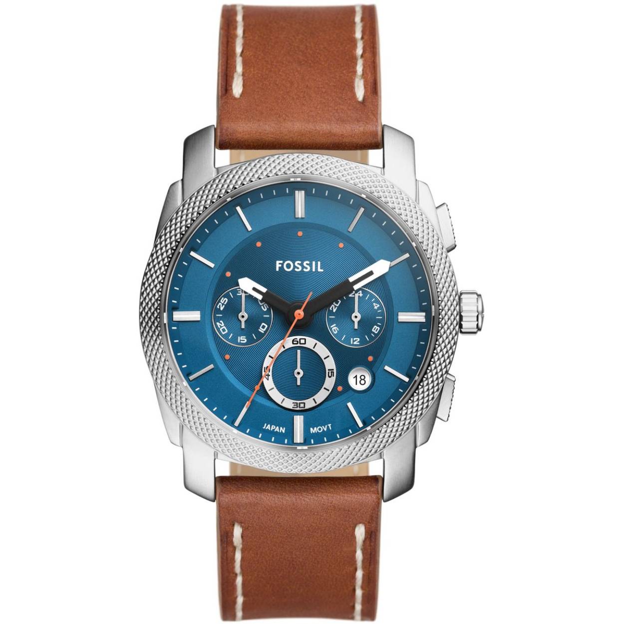 Dit Fossil horloge heeft een kast gemaakt van Roestvrijstaal met een diameter van 42 mm en is voorzien van een leren band. In de kast bevindt zich een Seiko Instruments Inc. kwaliteitsuurwerk en is afgewerkt met Mineraalglas.
