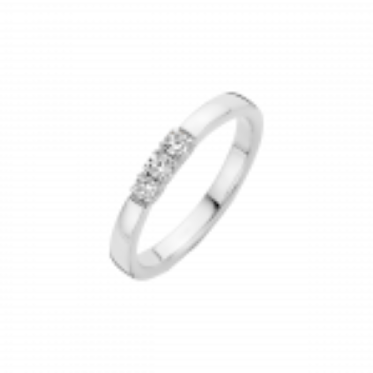 3 prachtige briljanten in de MEMOIRE ring, draagbaar elegant en schitterend, door de lage zetting weinig kwetsbaar, heel mooi alleen te dragen of in combinatie met aanschuifringen. 

Kwaliteit: 3x0.18crt. H/SI in