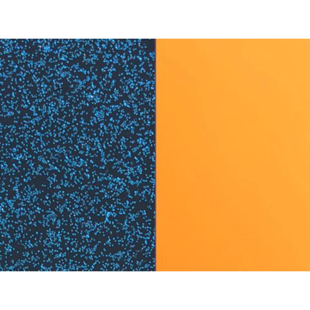 blauwe glitter - abrikoos 14 mm