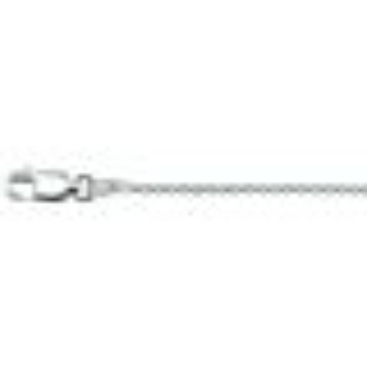 14k witgoud anker collier op 45 cm lengte