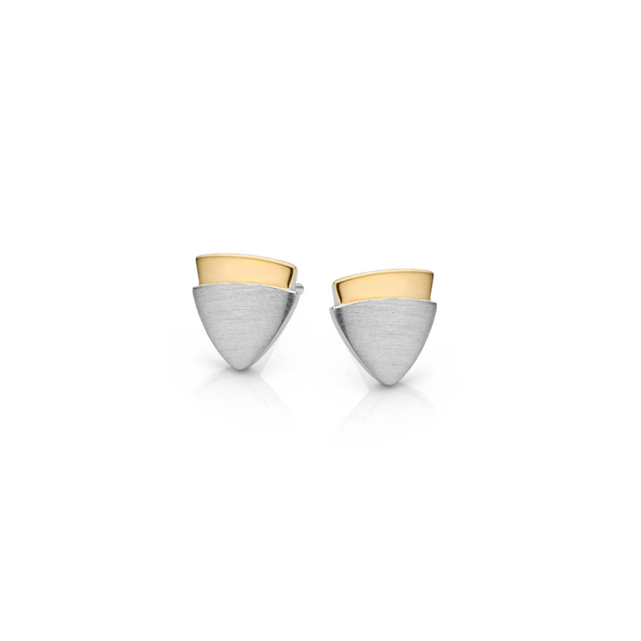 Bicolor oorknoppen gerhodineerd