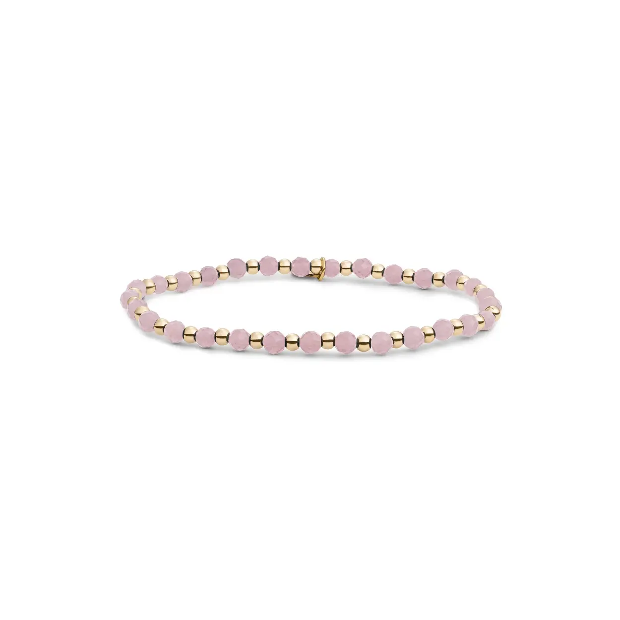 Sparkling Jewels Armband Pink Opalite Interstellar Gold 3mm SBG-GEM66-3MM-MIX