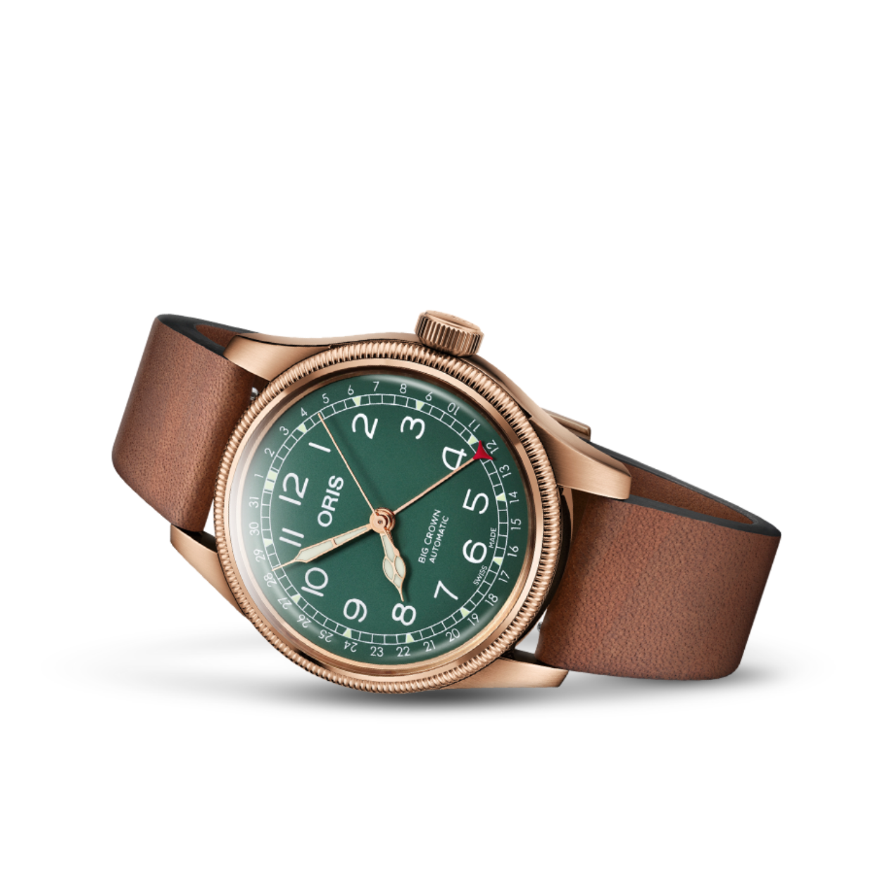 Big Crown pointer date heren Brons uitgevoerd