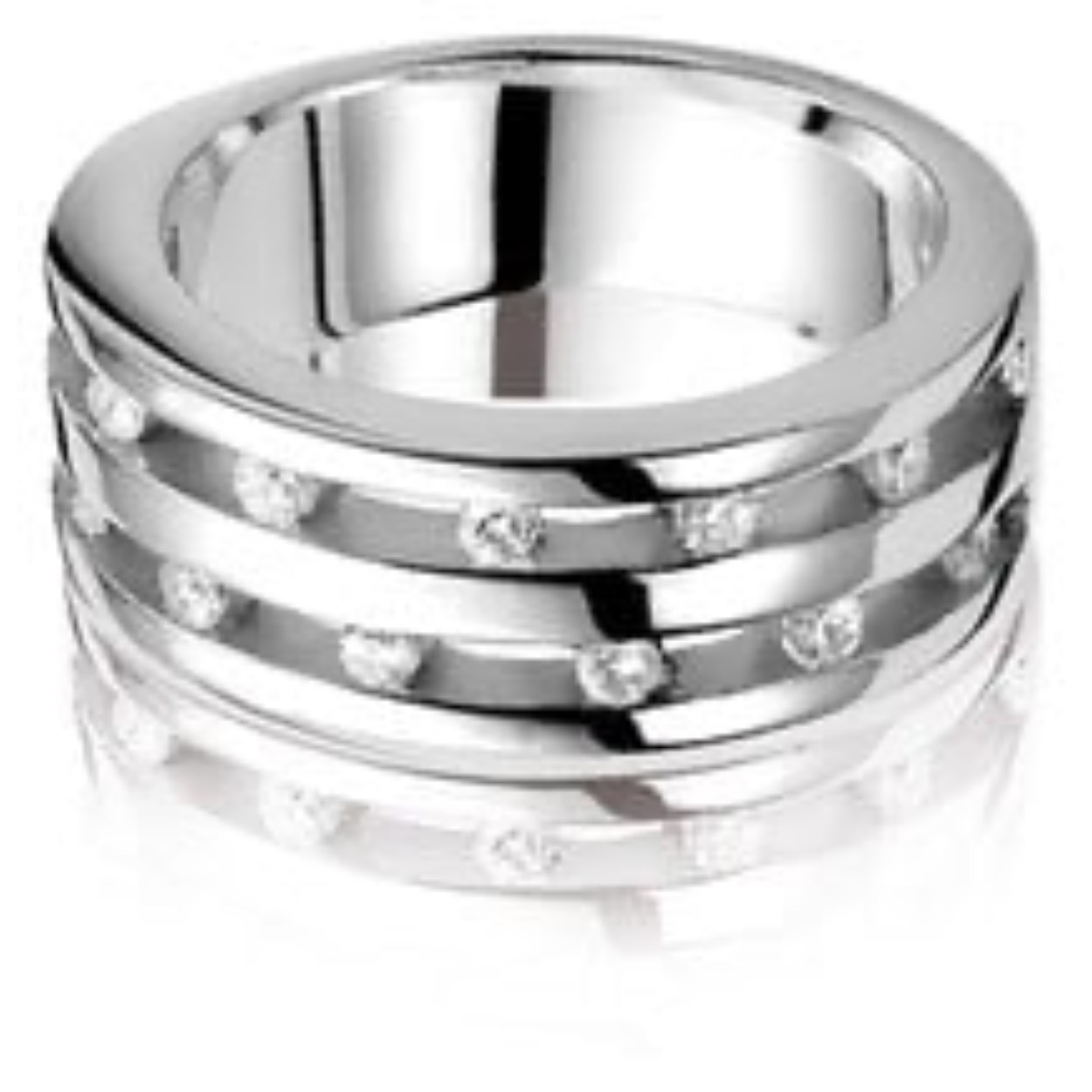 zinzi ring met zirkonia stenen