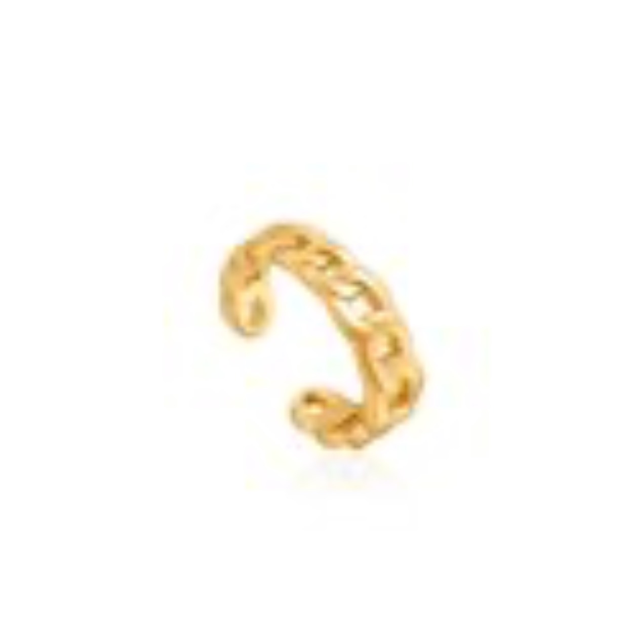 CURB CHAIN EAR CUFF Deze Ania Haie ear cuff uit de serie Chain Reaction is 925 zilver met 14K gold plating.
je hebt dus geen etje in je oor nodig.