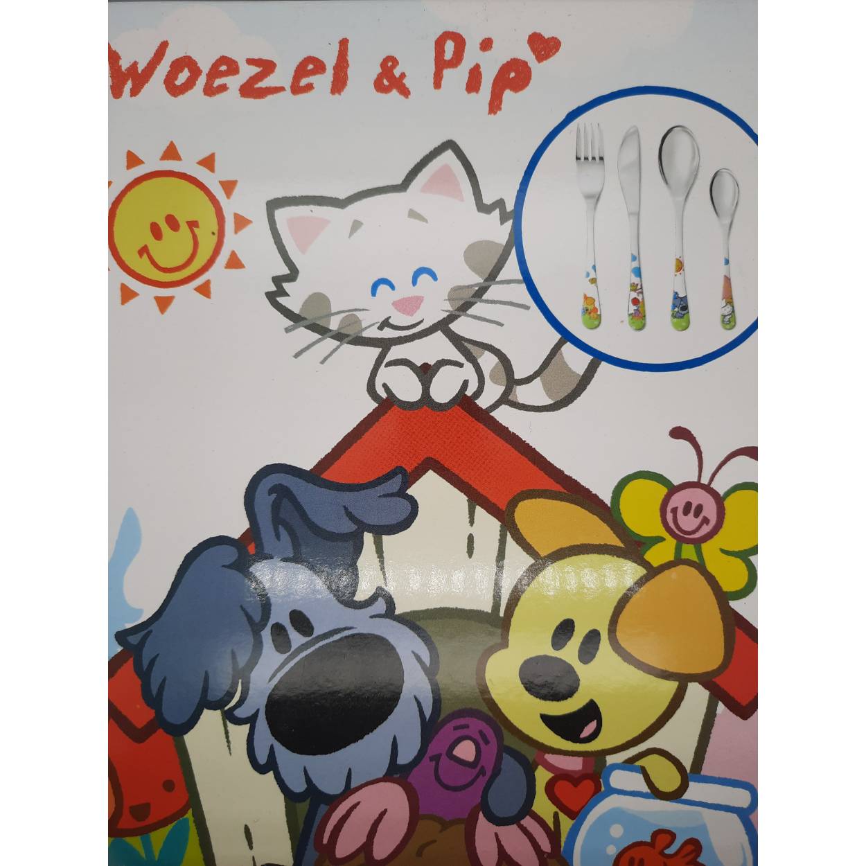 kinderbestekje, woezel& pip