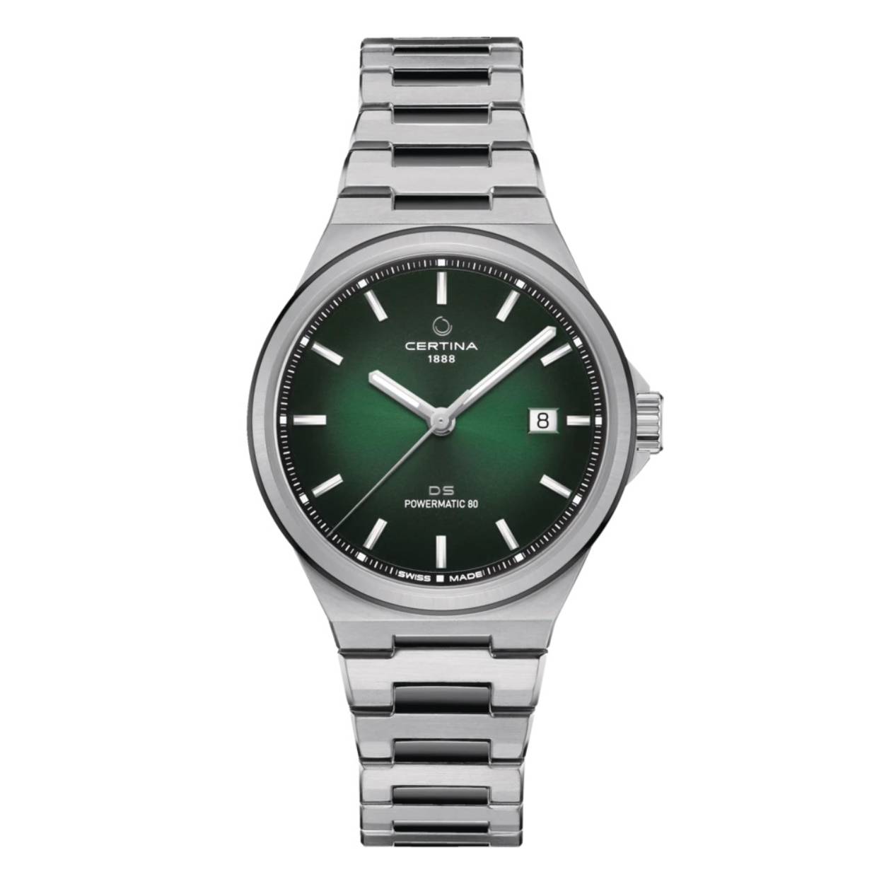 Certina DS-7 Powermatic 80 Groene wijzerplaat

Antireflection treatment on one side
Sapphire crystal