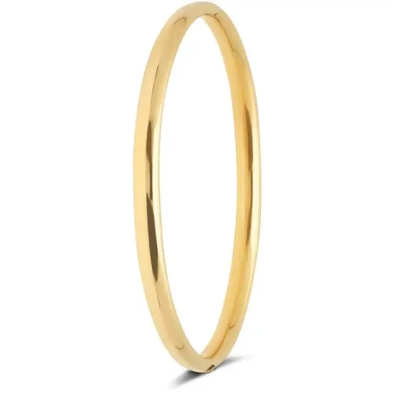 Dit is een armband van het merk Glow
Zilveren bangle ovaal massief.
