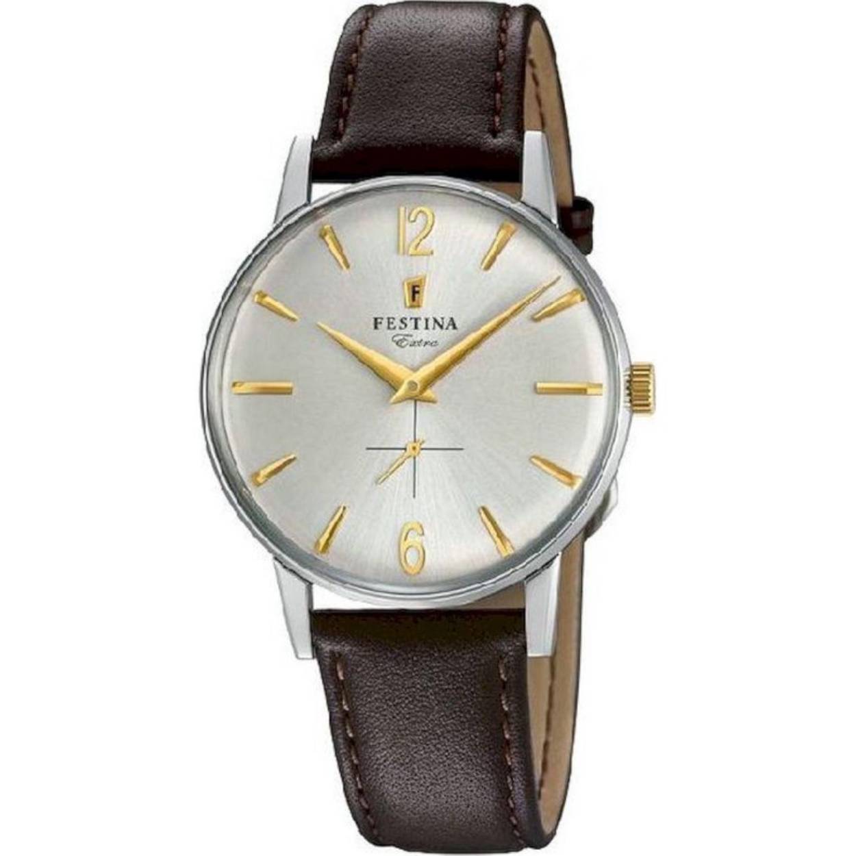 Festina F20248-2 Vintage - Horloge - Staal - Zilverkleurig - Ø 36 mm