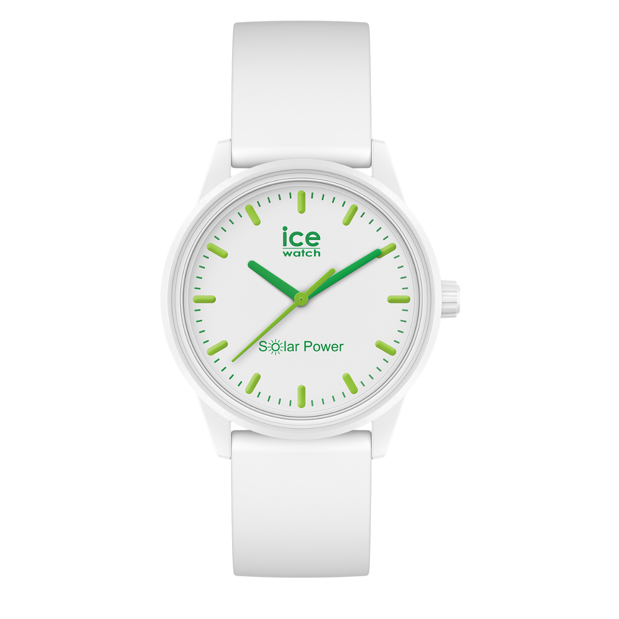 Dit Ice-Watch horloge heeft een plastic kast met een diameter van 36mm en is voorzien van een rubberen band. In de kast bevindt zich een kwaliteitsuurwerk dat is afgewerkt met mineraalglas. Het horloge heeft zonnecellen in de wijzerplaat en een oplaadbare batterij, wat het duurzamer dan het gemiddelde uurwerk maakt.

Het horloge is 5ATM. Dit betekent dat het horloge geschikt is voor douchen. Verder wordt het horloge geleverd met 2 jaar wereldwijde garantie.