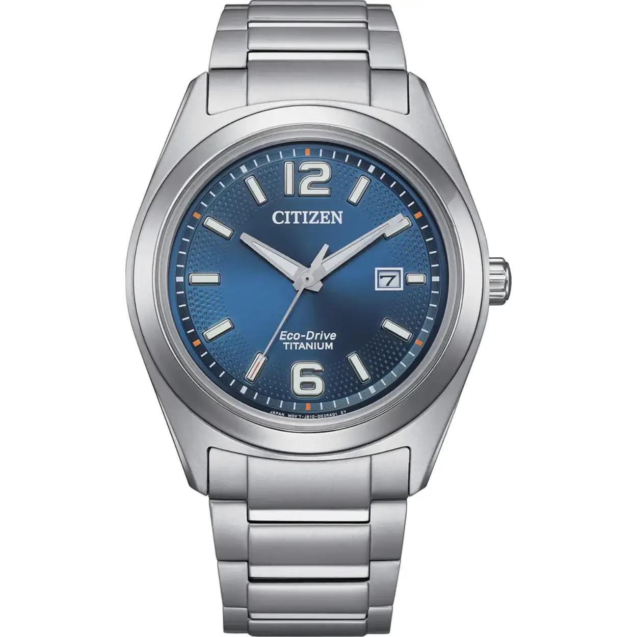 Citizen Super Titanium AW1641-81L horloge. Titanium solar herenhorloge met datum
