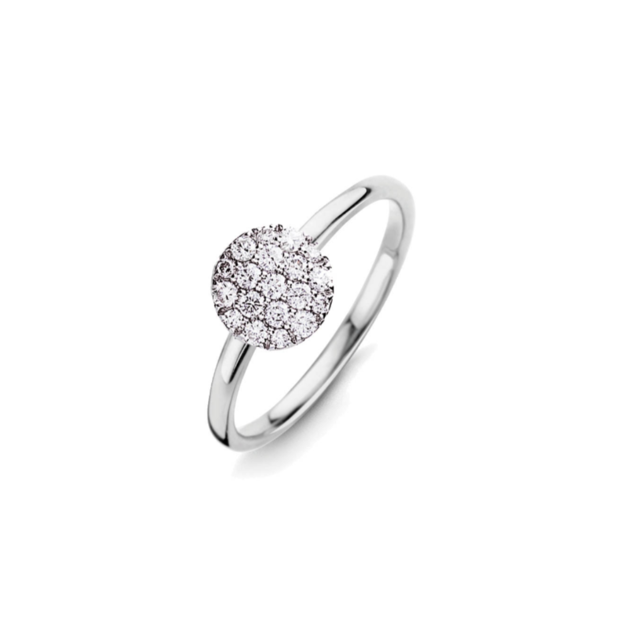 Witgouden ring 18KT.