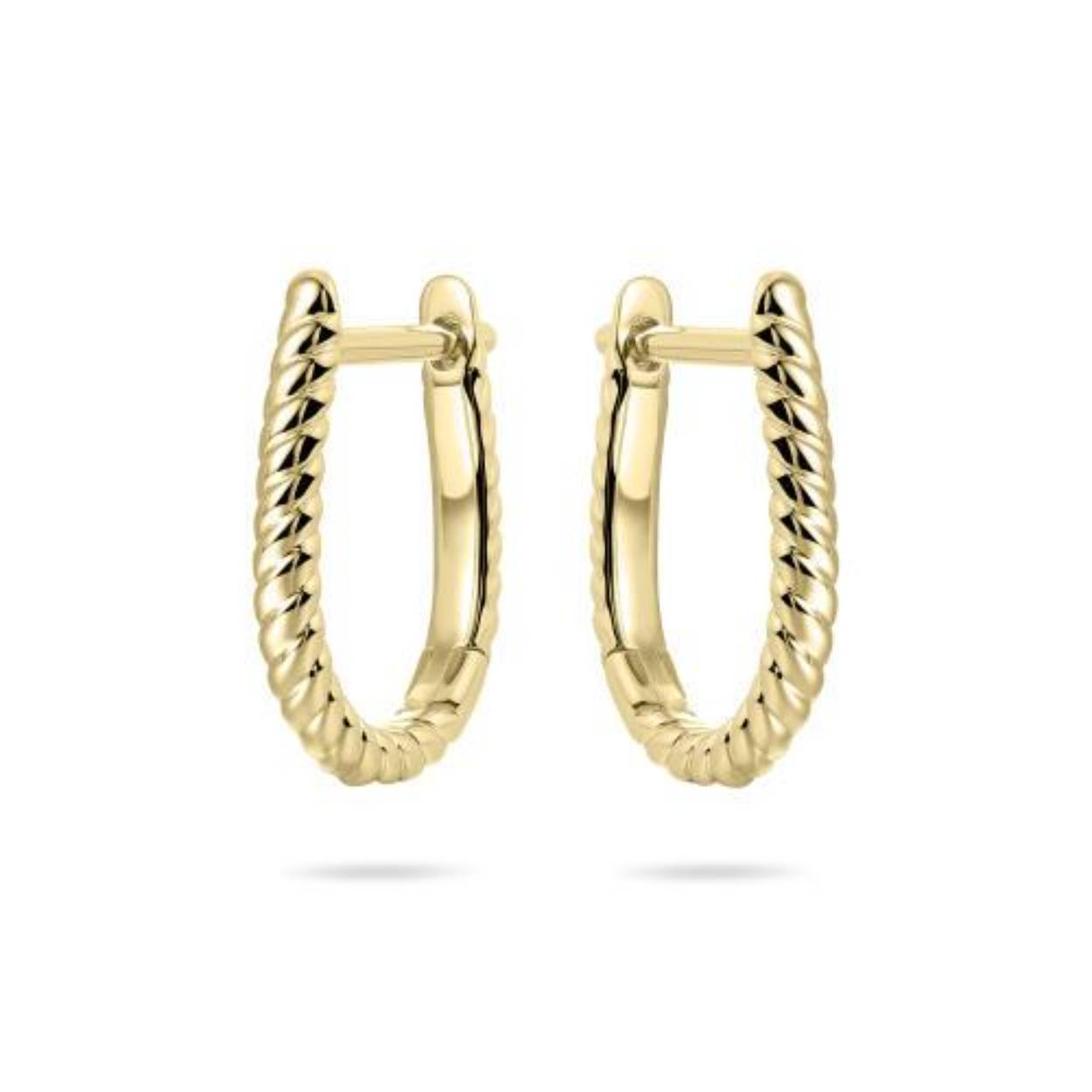 Gisser OorbellenOval rope hoops