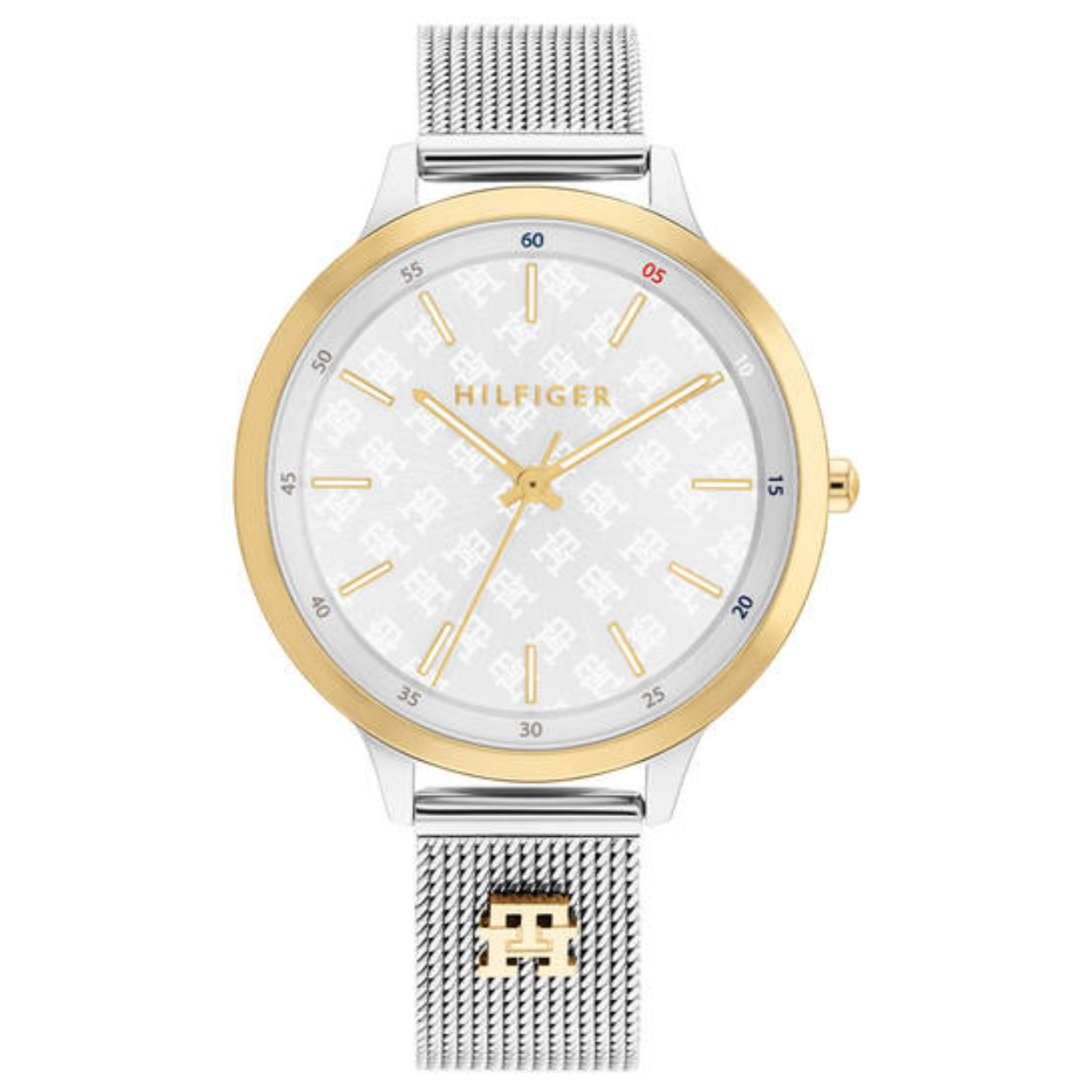 Tommy Hilfiger TH1782586 Horloge Dames Staal Zilverkleurig 36mm
Dit specifieke horloge van Tommy Hilfiger met artikelnr: TH1782586 is een chique sportief dameshorloge die zeker in je collectie past. Het stalen dameshorloge heeft een ronde zilverkleurige kast met een goudkleurige bezel en een zilverkleurige wijzerplaat met daarop de monogrammen van TH. Aan de chique kast zit een zilverkleurige milanese horlogeband met een TH monogram aan de 6-kant. De band is op lengte verstelbaar en heeft een druksluiting. Het horloge heeft een mineraalglas, een doorsnee van 36mm en is 3 ATM.  

Het merk:
Sinds de lancering van het merk in 1985 is Tommy Hilfiger wereldwijd bekend geworden als pionier van de klassieke Amerikaanse coole stijl. Geïnspireerd door de iconische popcultuur en het Amerikaanse erfgoed. De dames en herencollectie van dit seizoen bestaan uit minimalistische silhouetten en rustieke lederen details. De herenhorlogecollectie biedt iconische uurwerken met roestvrijstalen, lederen en siliconen banden.

Specificaties:
- Mineraalglas
- Ronde kast 36mm
- Zilverkleurige horlogekast
- Wijzerplaat met monogrammen
- Zilverkleurige milanese band 
- 3 ATM