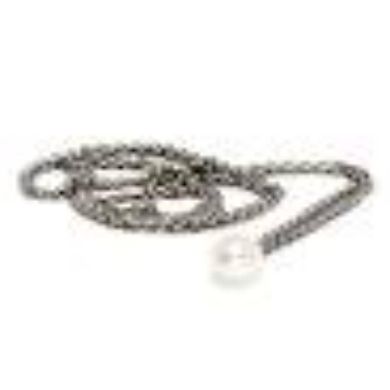 Trollbeads zilver collier met parel 70cm