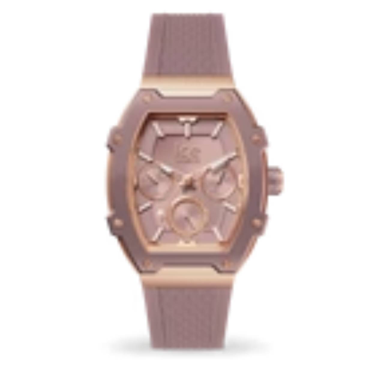 De ICE WATCH ICE BOLIDAY - SILK PINK - ALU - SMALL - 023804 is een prachtig horloge met een vrouwelijke uitstraling. Met een tijdaanduiding in analoge vorm en een quartz uurwerk ben je verzekerd van een nauwkeurige en betrouwbare tijdweergave. De diameter van de kast is 35 mm en de hoogte is 11 mm, waardoor het horloge comfortabel om de pols zit.

De vorm van de behuizing is tonneau, wat zorgt voor een unieke en stijlvolle uitstraling. De goudkleurige aluminium behuizing geeft het horloge een luxe uitstraling, terwijl de roze wijzerplaat zorgt voor een speels en vrouwelijk tintje. Het mineraalglas beschermt de wijzerplaat tegen krassen en beschadigingen.

De roze siliconen band is niet alleen comfortabel om te dragen, maar zorgt ook voor een trendy en opvallende look. De gespsluiting zorgt ervoor dat het horloge stevig om de pols blijft zitten. Daarnaast beschikt de ICE WATCH ICE BOLIDAY over een datumweergave, zodat je altijd op de hoogte bent van de juiste datum.

Dit horloge is waterdicht tot 5 bar, wat betekent dat je er gerust mee kunt douchen. Het is echter niet geschikt om mee te zwemmen of te duiken. Als officieel Ice Watch verkooppunt kunnen wij garanderen dat je een authentiek en kwalitatief hoogwaardig product ontvangt.

Kortom, de ICE WATCH ICE BOLIDAY - SILK PINK - ALU - SMALL - 023804 is een prachtig horloge dat perfect is voor vrouwen die op zoek zijn naar een combinatie van stijl, kwaliteit en comfort. Met dit horloge om je pols ben je altijd bij de tijd en zie je er ook nog eens trendy uit.