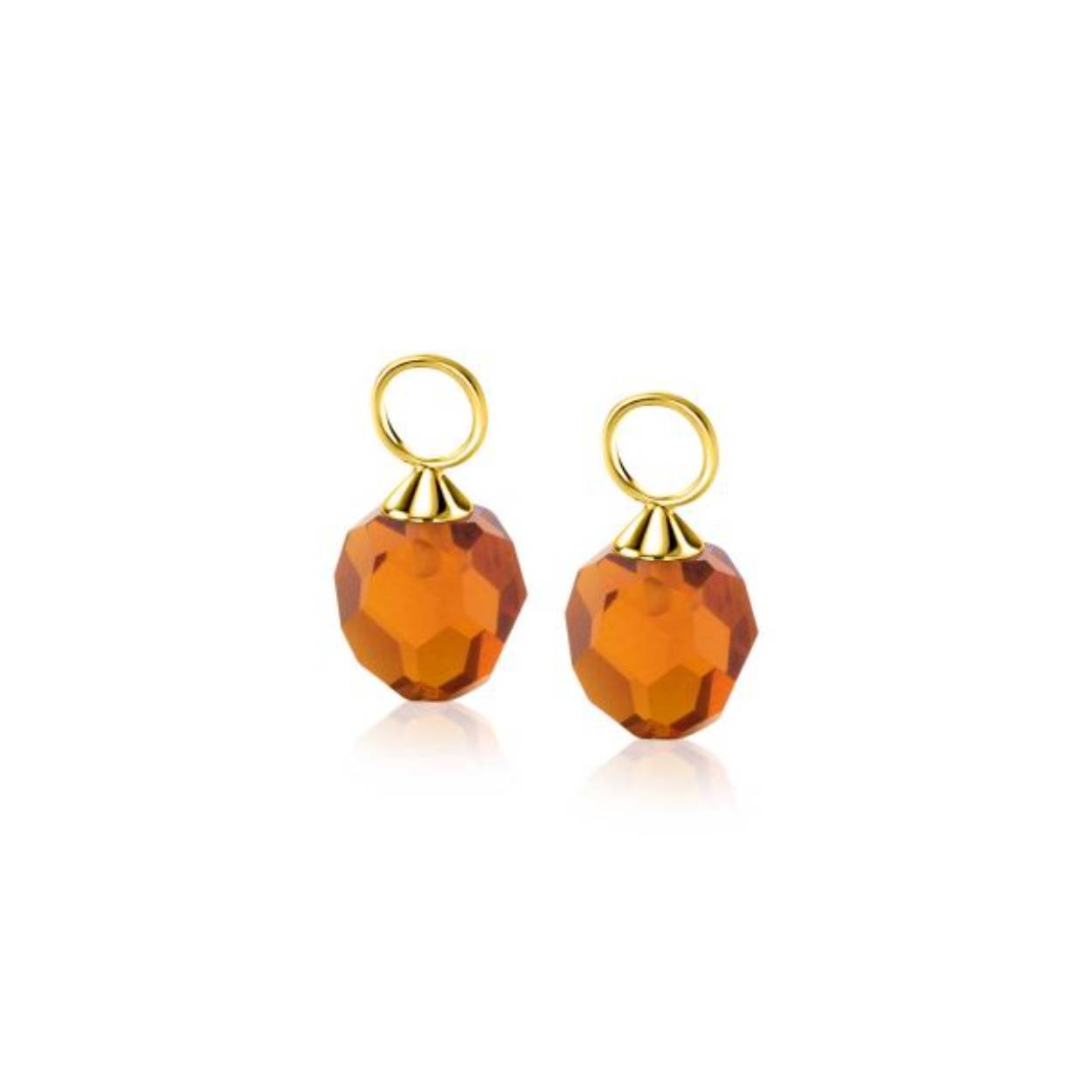 ZINZI Gold 14 karaat gouden oorbedels met bruine beads. De beads zijn 8mm groot. Hang deze oorbedels sierlijk aan je gouden ZINZI oorringen. De oorringen zijn niet bij de prijs inbegrepen. Vervaardigd van geheel 14 karaat goud (585).