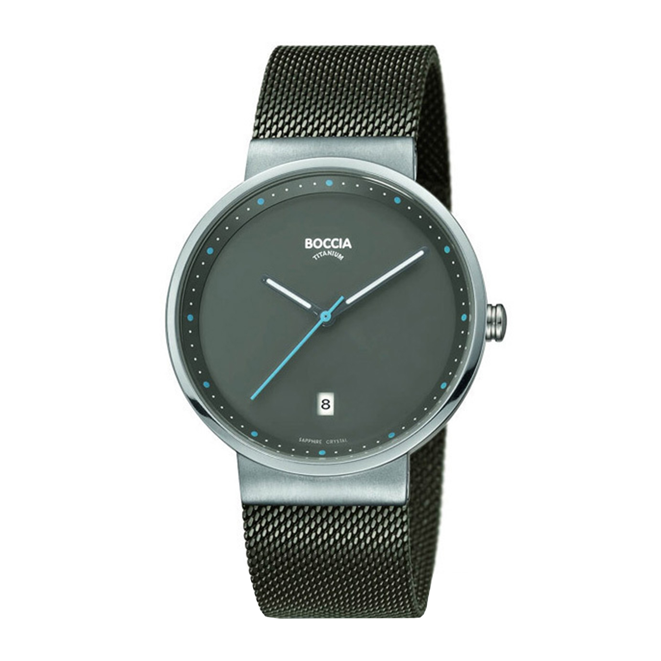 Boccia Quartz BOC-3615-01 Heren -  38mm