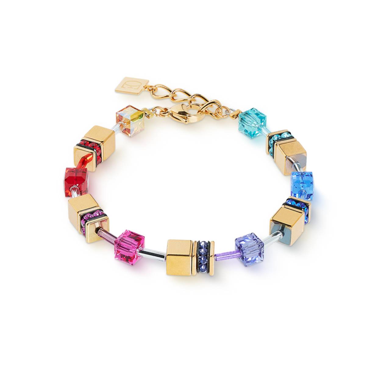 Coeur de Lion armband Multicolour Rainbow-Gold
3015/30-1535