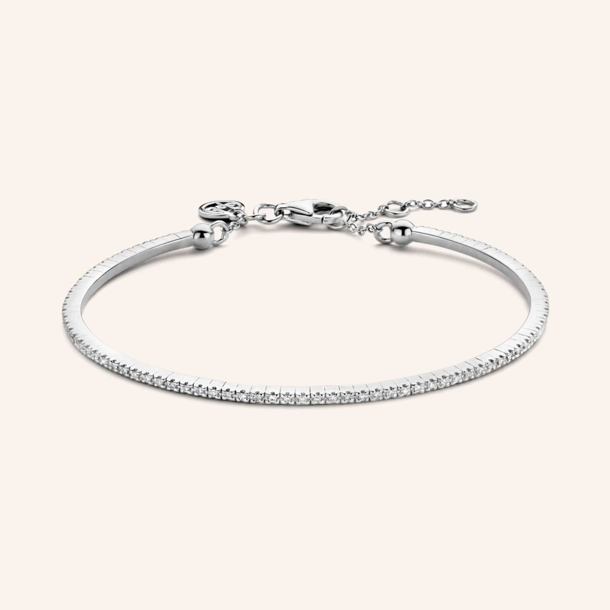Armband zilver 0.186cts diam