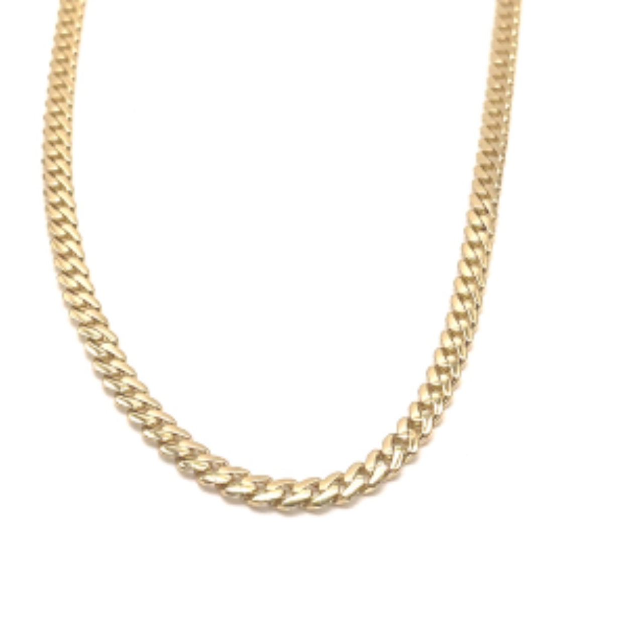 14k gouden heren ketting, cuban link/ 55cm/ 5.5 mm/19.6 gram