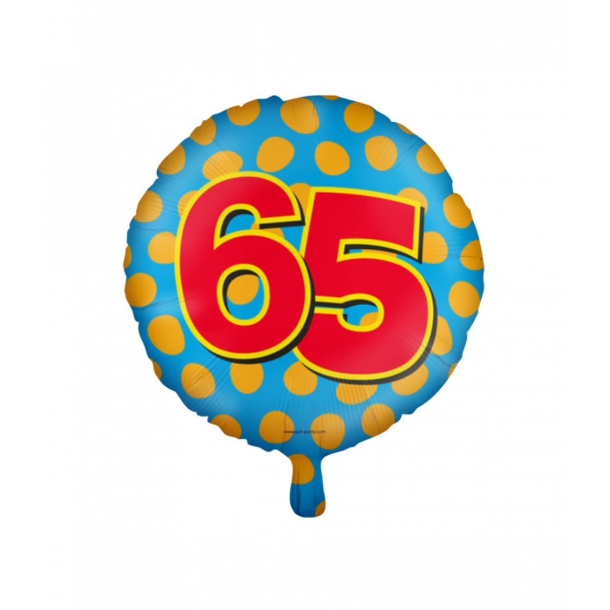 De Happy foil balloons 65 zijn een leuke toevoeging voor als er iemand 65 wordt en door de gebruikte kleuren valt de folie ballon extra op. De folie ballon kan worden gevuld met helium of met lucht, hiervoor wordt standaard een rietje meegeleverd. De ballonnen hebben een diameter van ongeveer 45 centimeter.

Deze ballonnen kunnen wij ter plekke vullen met helium, hiervoor brengen wij 5 euro in rekening.