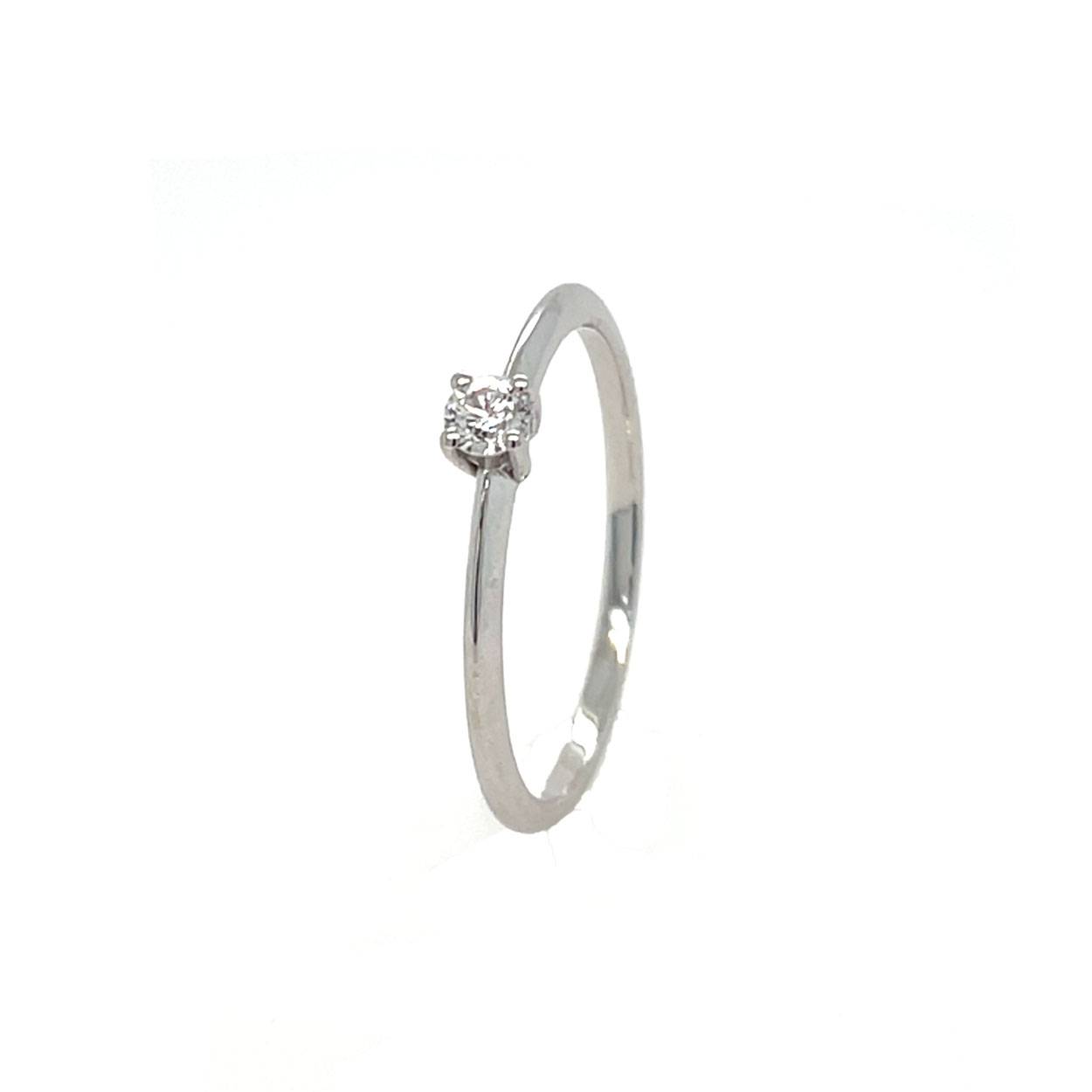 Solitairing WG 0.10ct