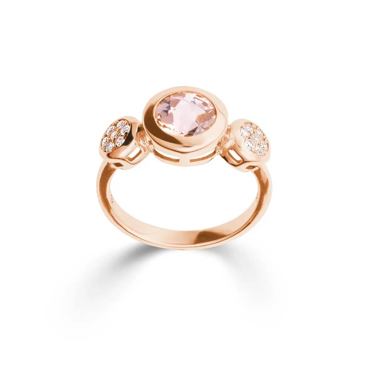Ring rg briljant/morganiet