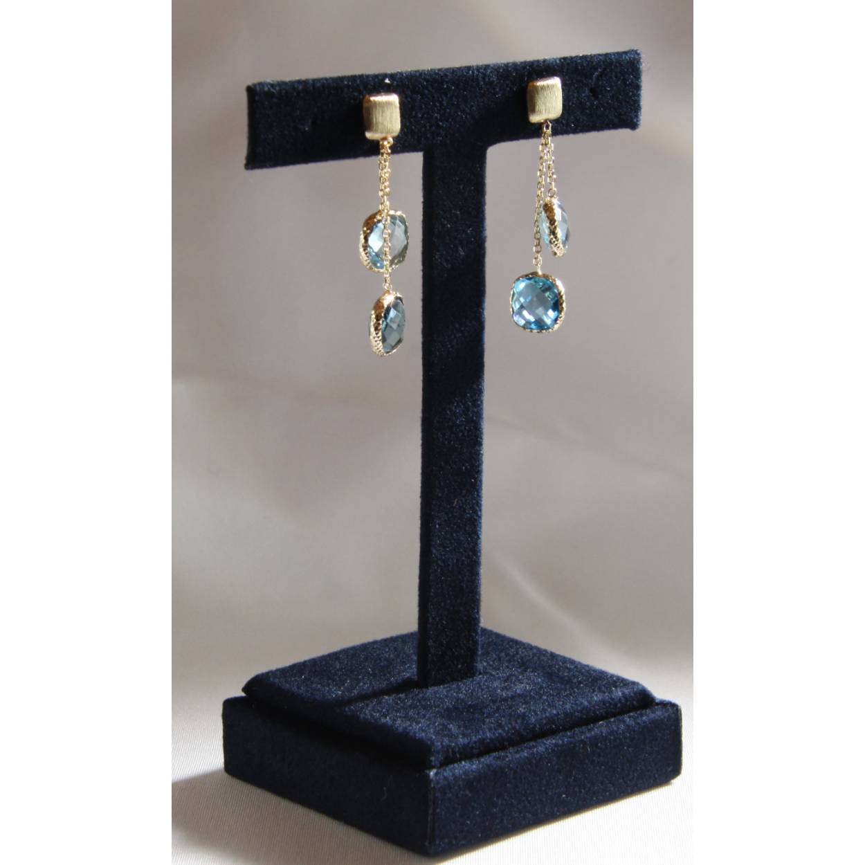 MONZARIO OORHANGER LONDON BLUE TOPAZ