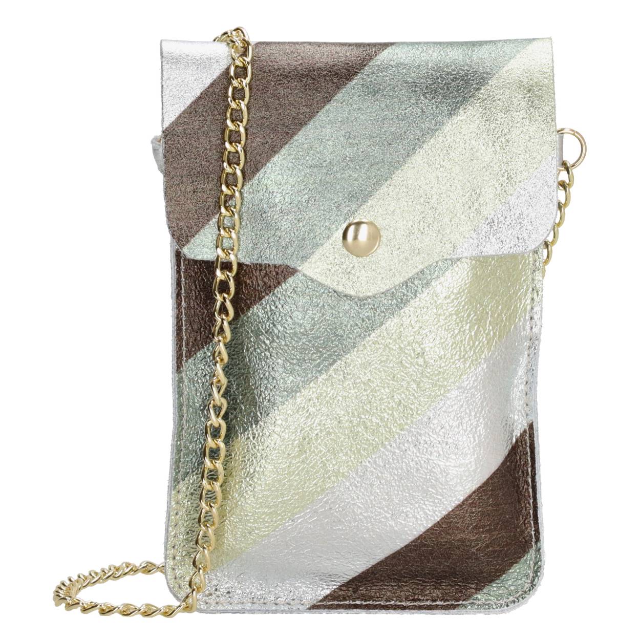 Wij zijn fan van dit telefoontasje! Jij ook? Hij komt uit de Anna collectie van Charm London en is te herkennen aan het zachte leer. Hierdoor is je telefoon beschermd tegen stoten en butsen. De schouderband is afneembaar en verstelbaar en dit maakt dat je hem op jouw manier kan dragen. Zo heb je je telefoon altijd bij je! 

De tassen van Charm London zijn geïnspireerd op de iconische Britse modehoofdstad Londen. Ze zijn geïnspireerd op de luxueuze materialen en typerende modellen die daar te zien zijn. Fashionable en stijlvolle damestassen van echt leer of kunstleer, gemaakt zodat jij er elke dag fantastisch uit kunt zien!

De eigenschappen van dit telefoontasje zijn:

Goudkleurige schouderband
Hoofdvak met druksluiting. 